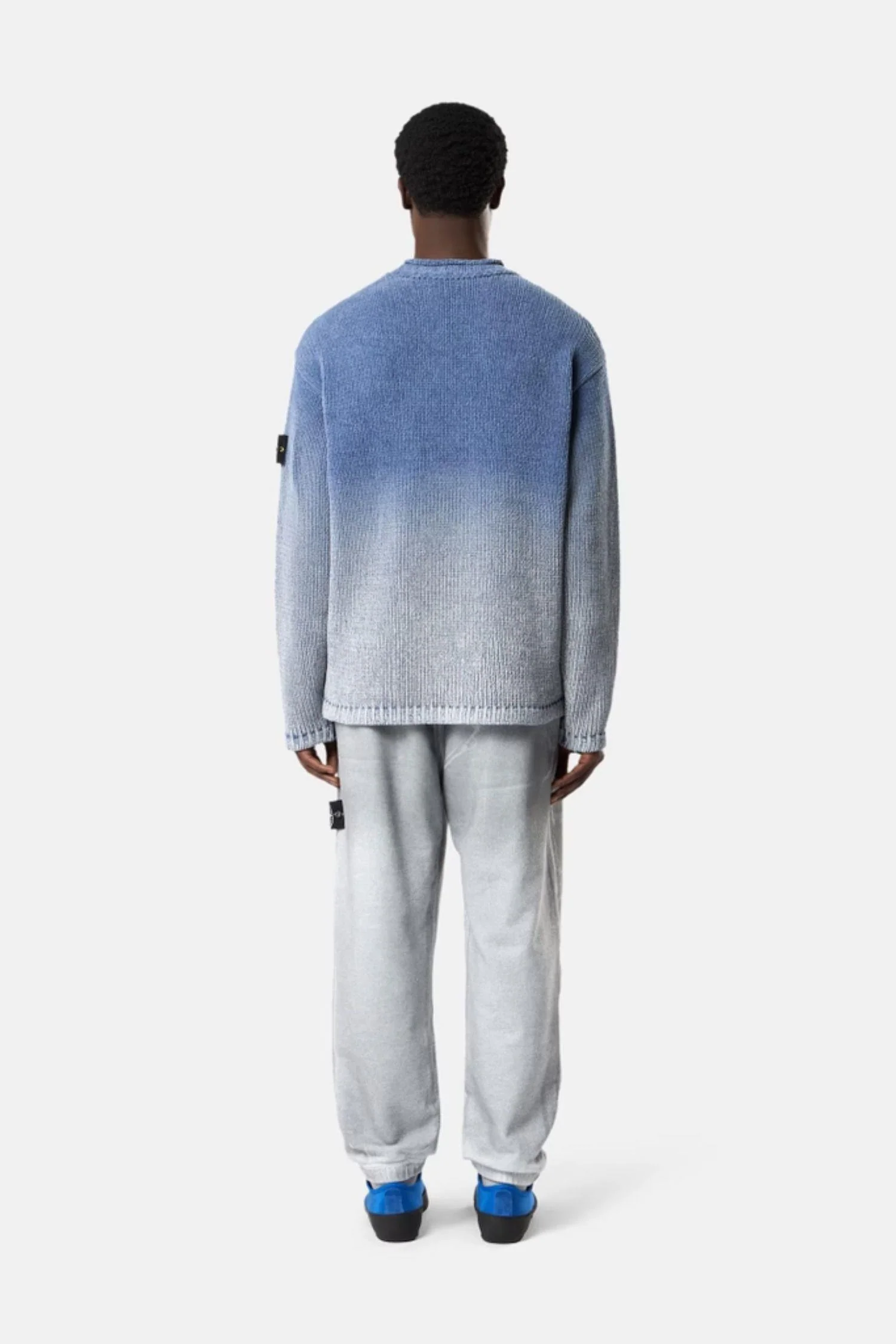 5100003 Oversized-fit crewneck jumper Avio Blue - Image 5