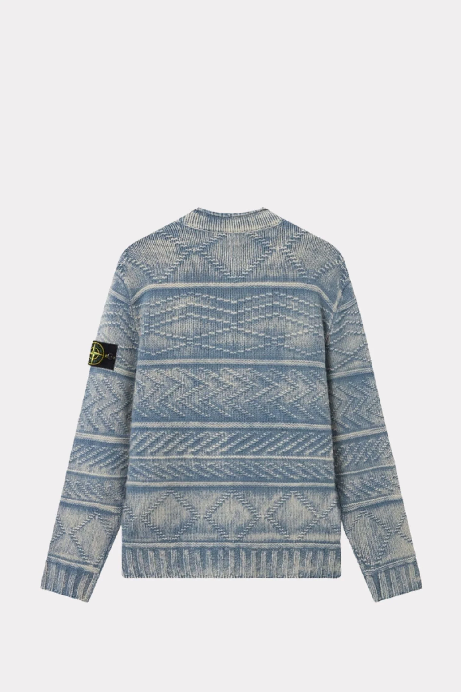 5100001 Loose-fit mock-neck jumper Avio Blue - Image 2