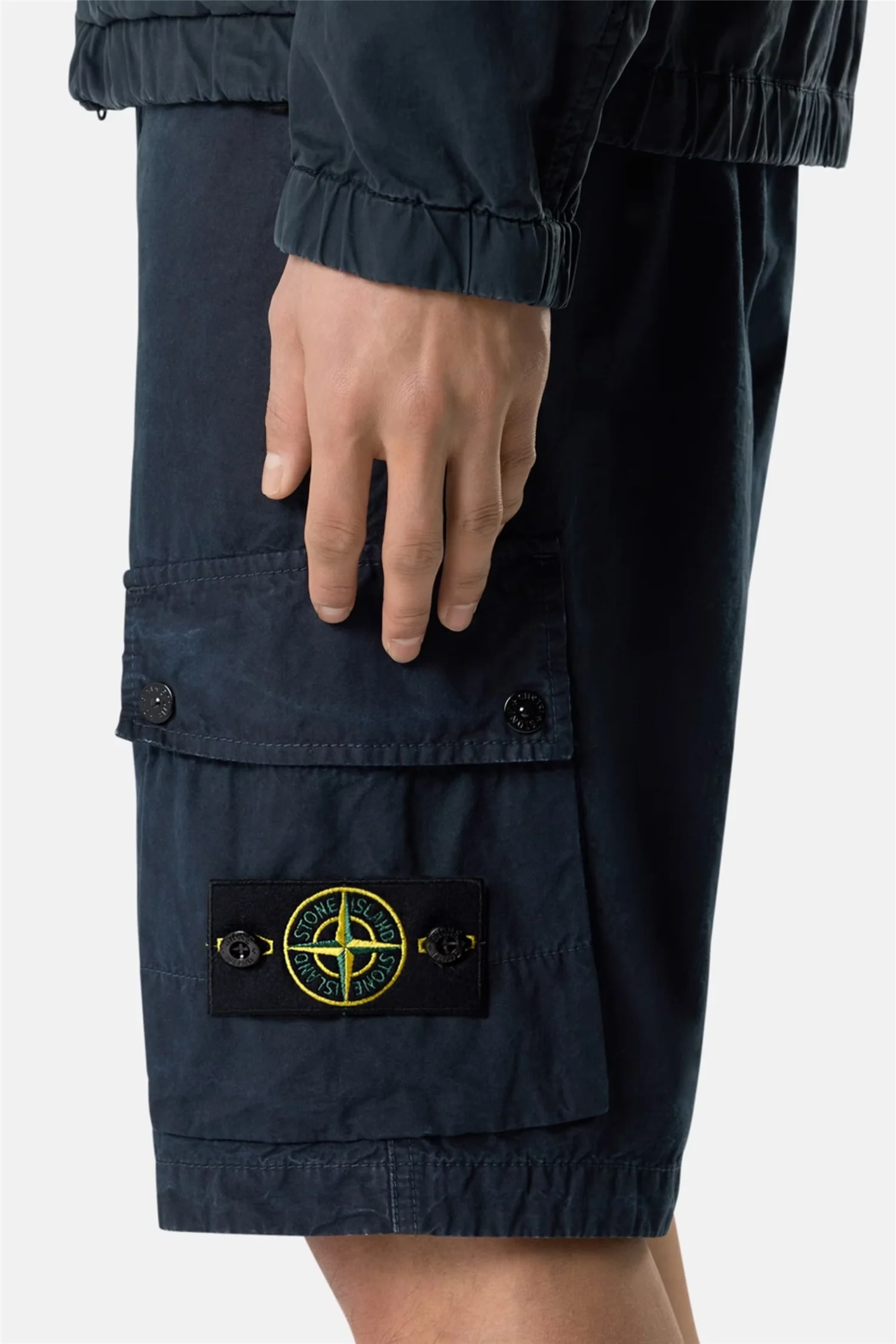L100019 Brushed Organic Cotton Canvas Navy 'Old' - Image 4