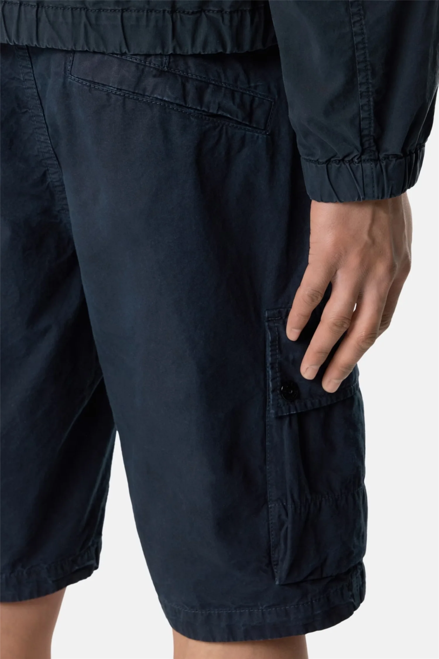 L100019 Brushed Organic Cotton Canvas Navy 'Old' - Image 5