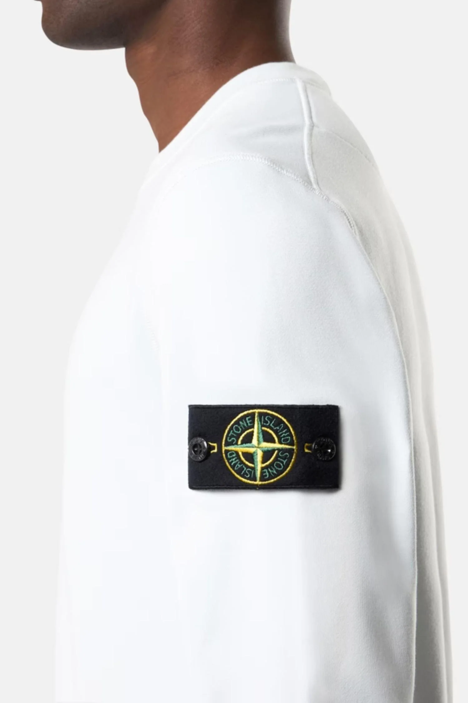 6100060 Organic Cotton Fleece Regular-fit Crewneck Off-White - Image 3