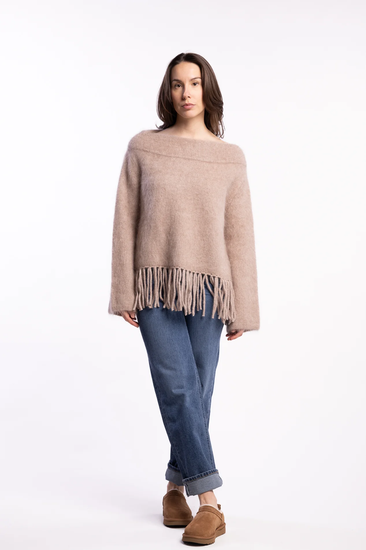 Gine Chunky Sweater- Hazel Beige - Image 5