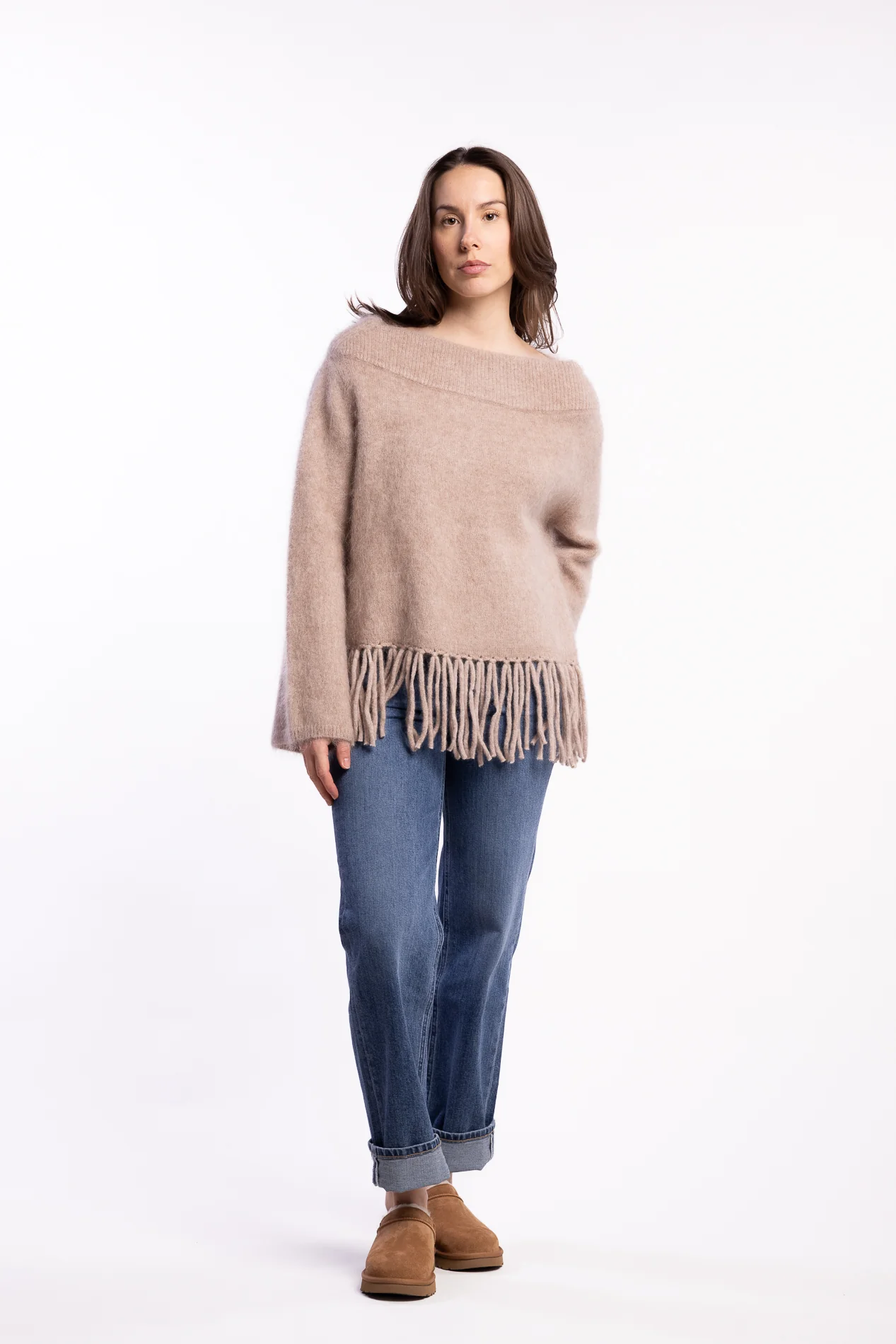 Gine Chunky Sweater- Hazel Beige - Image 7