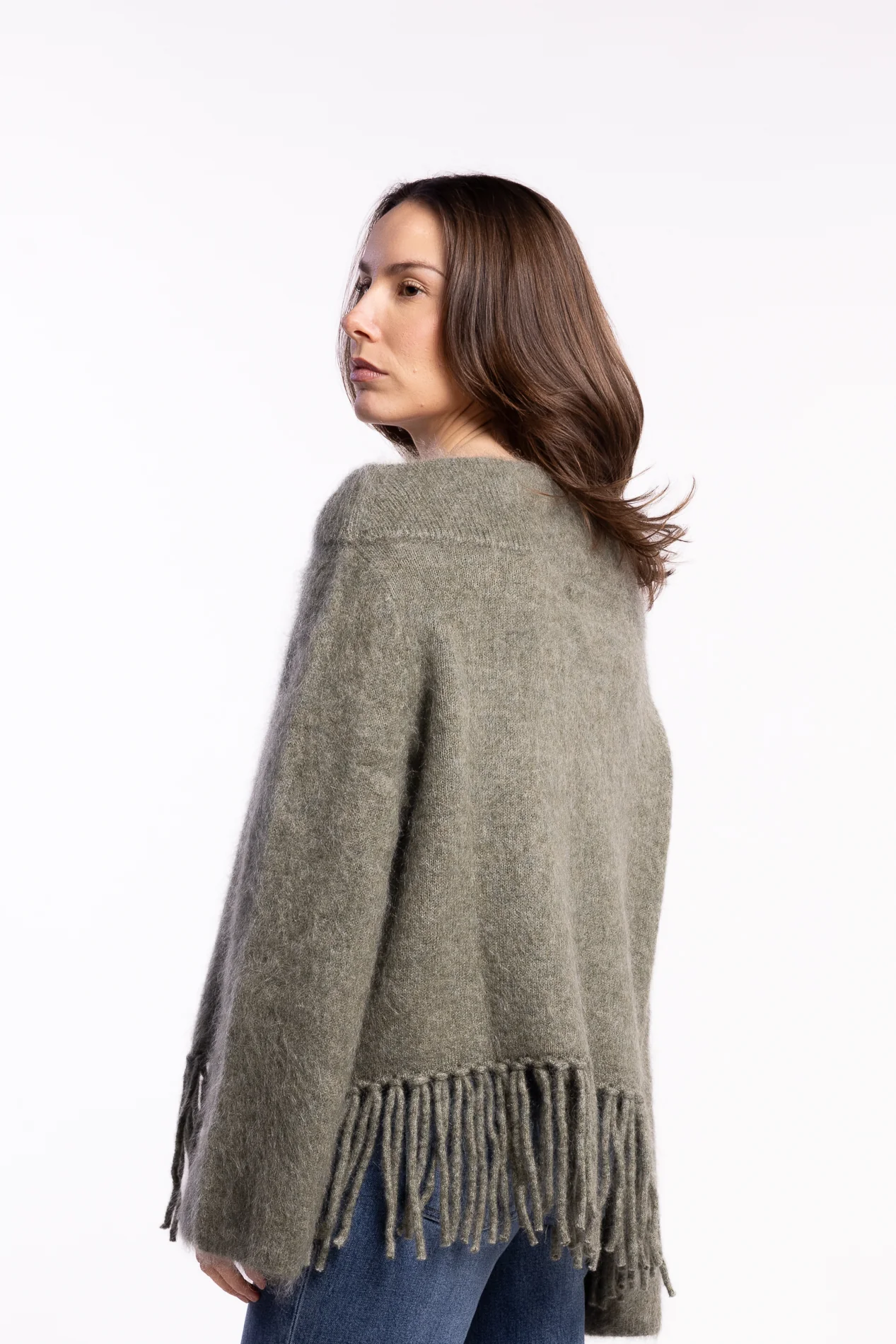 Gine Chunky Sweater- Sage Green - Image 2