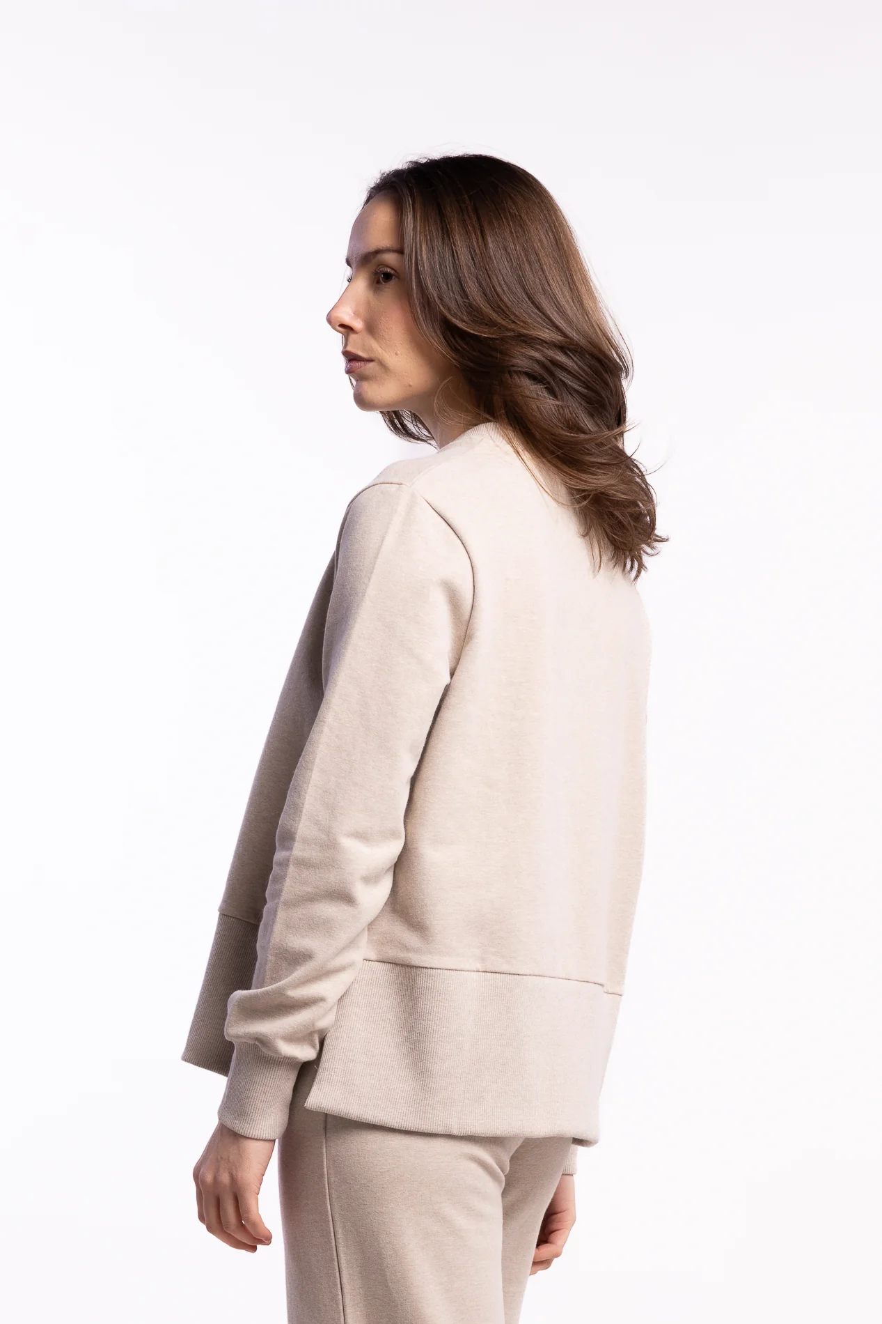 Sadie Sweater- Beige Melange - Image 3