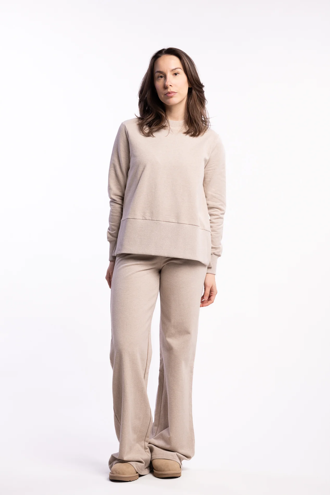 Sadie Sweater- Beige Melange - Image 5