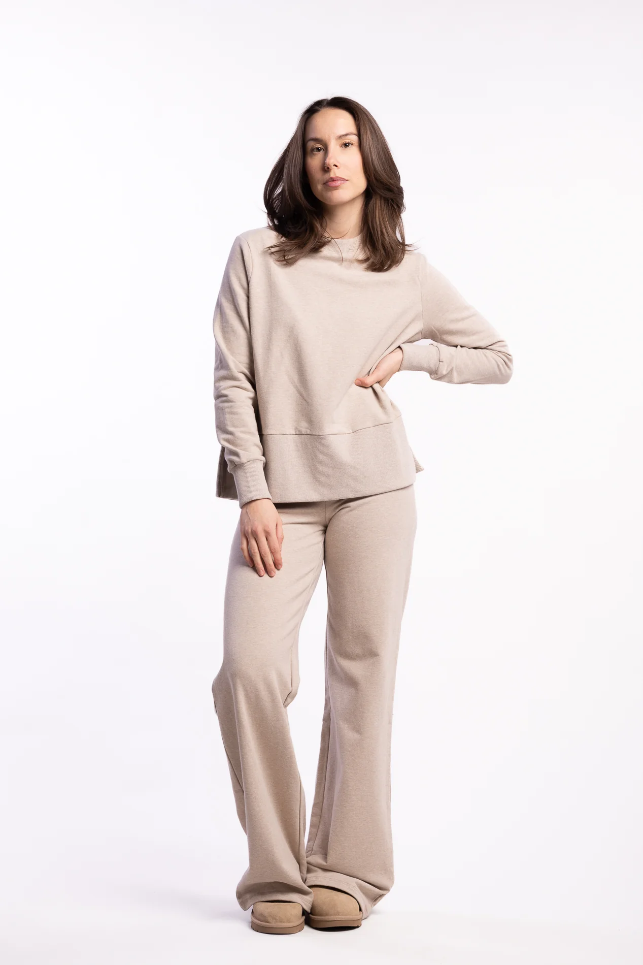 Sadie Sweater- Beige Melange - Image 7