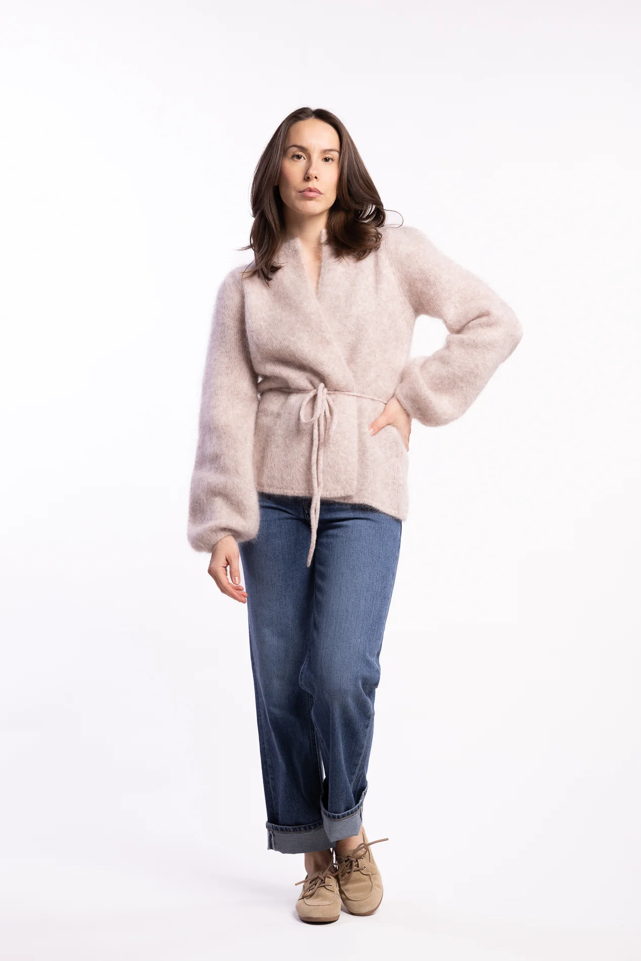 Fredrikke Chunky Cardigan- Hazel beige - Image 10
