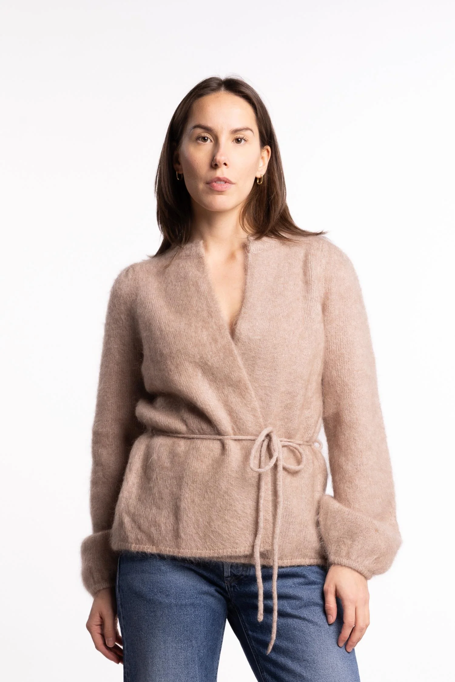 Fredrikke Chunky Cardigan- Hazel beige - Image 2