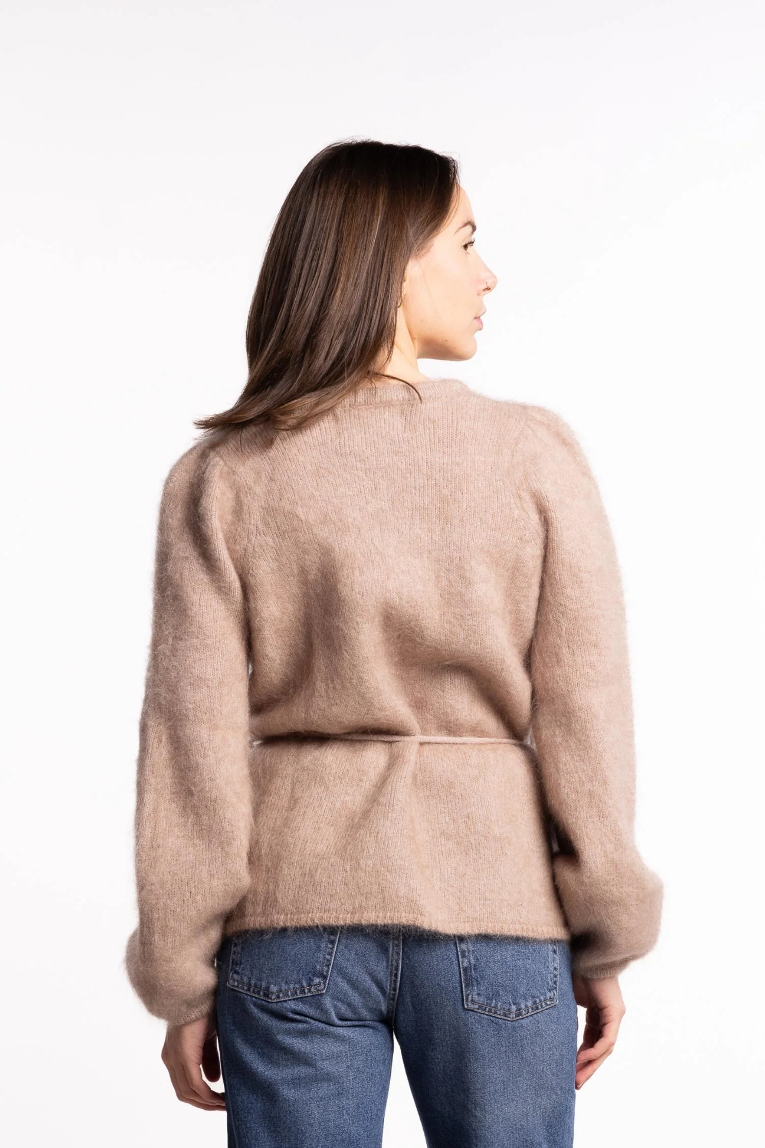 Fredrikke Chunky Cardigan- Hazel beige - Image 5