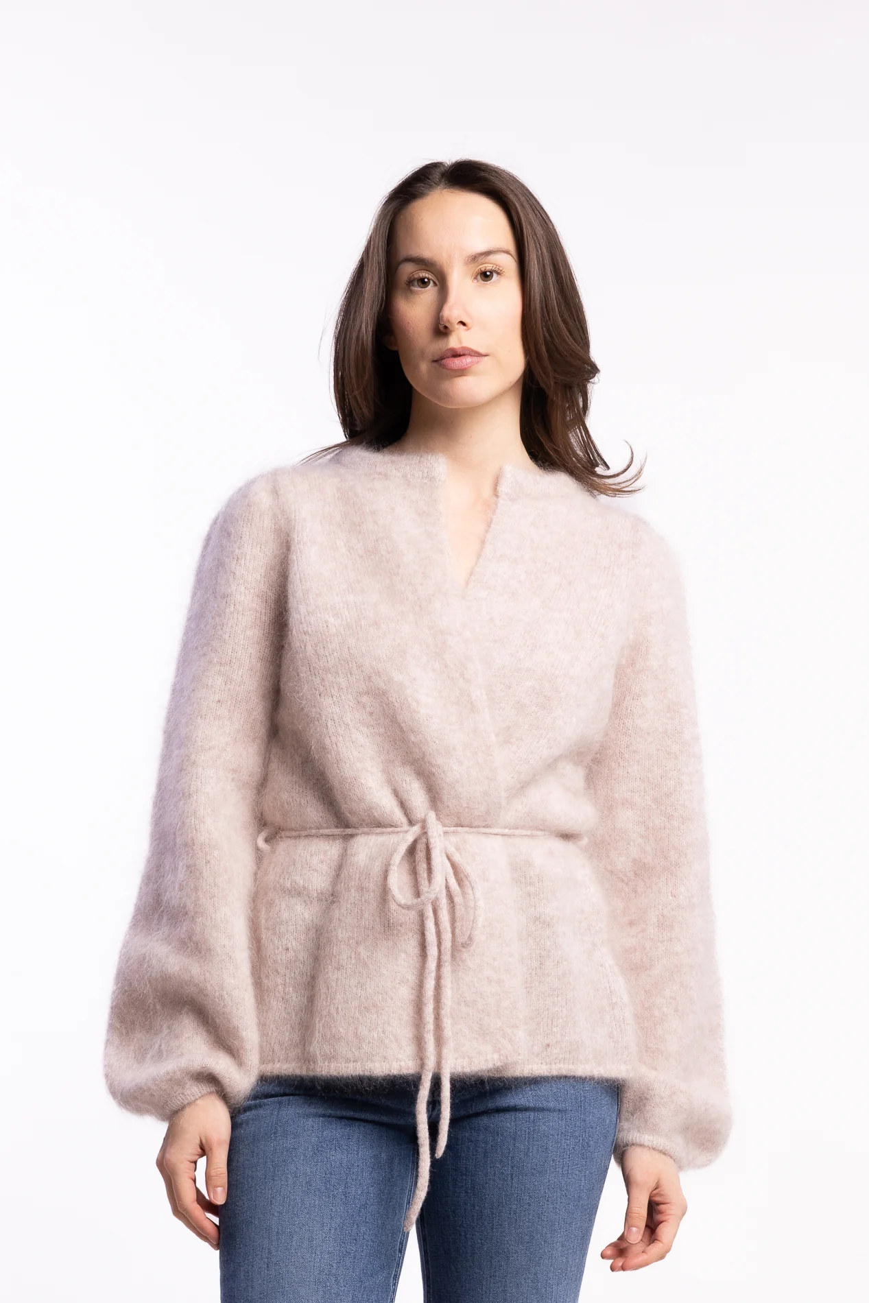 Fredrikke Chunky Cardigan- Hazel beige - Image 6