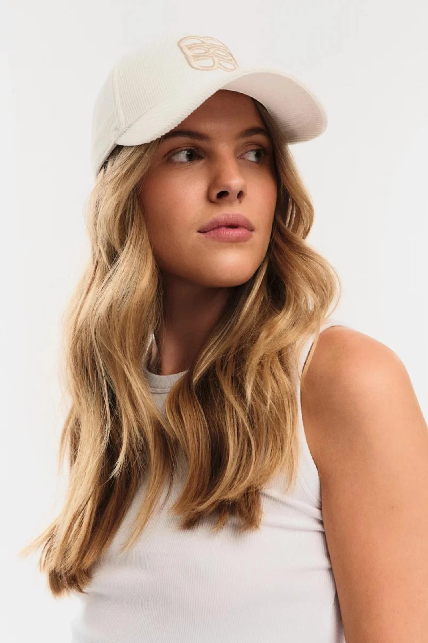 Philly Cord Cap- White - Image 2