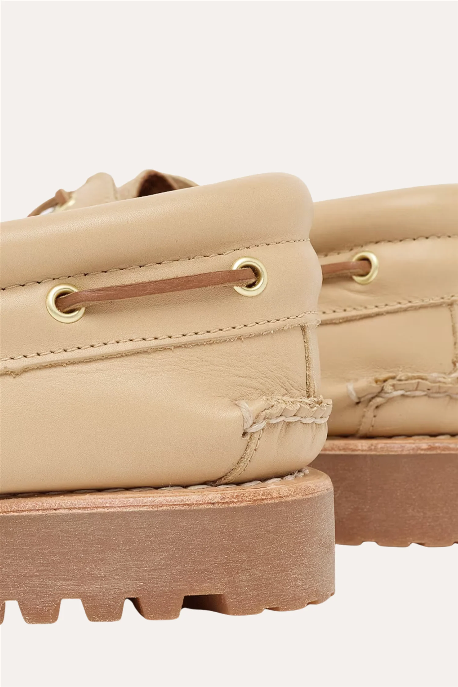 Authentic Boat Shoe Beige Full Grain - Image 5