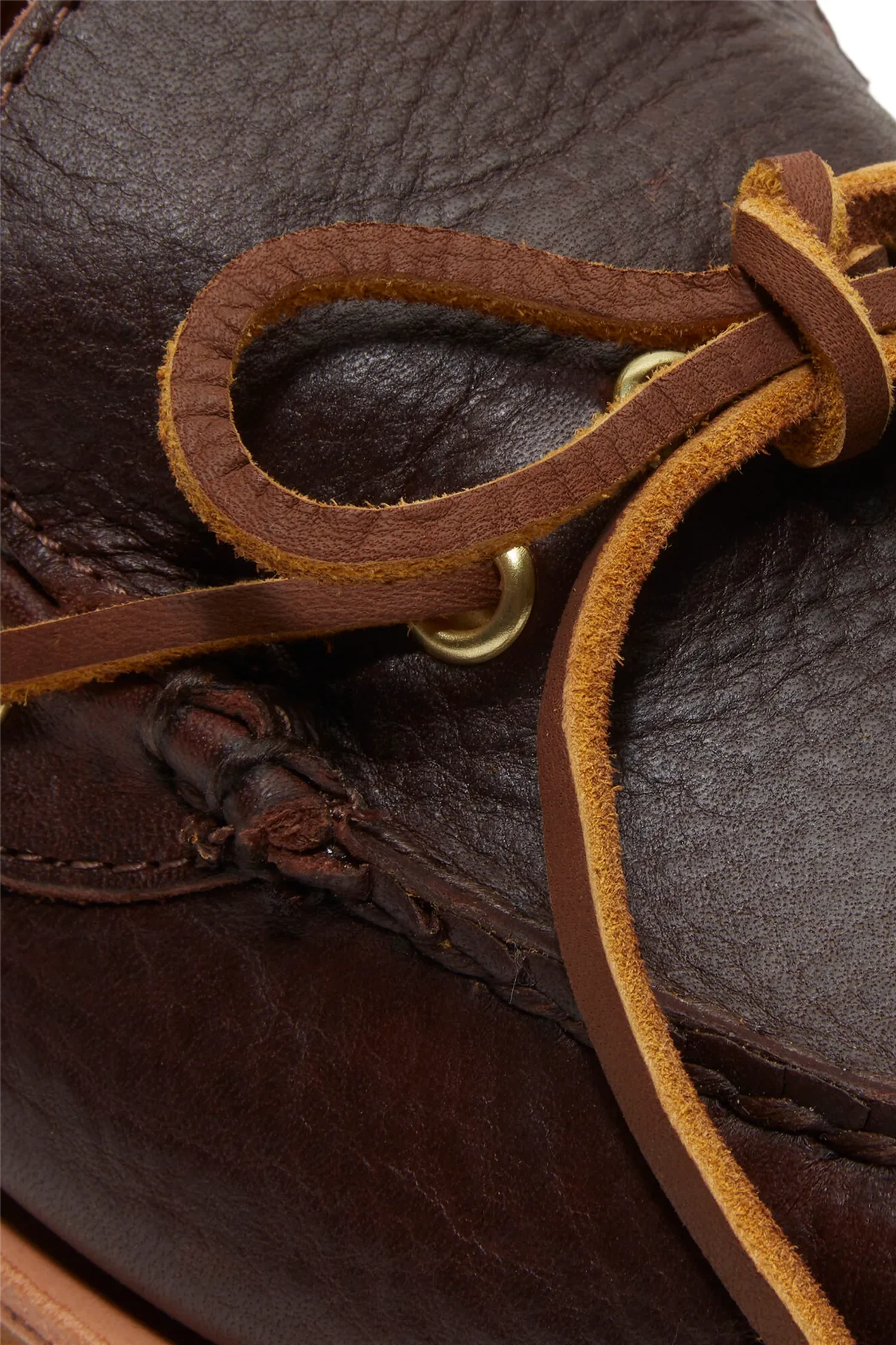 Crafted Boat Shoe Dark Brown Full Grain - Image 8