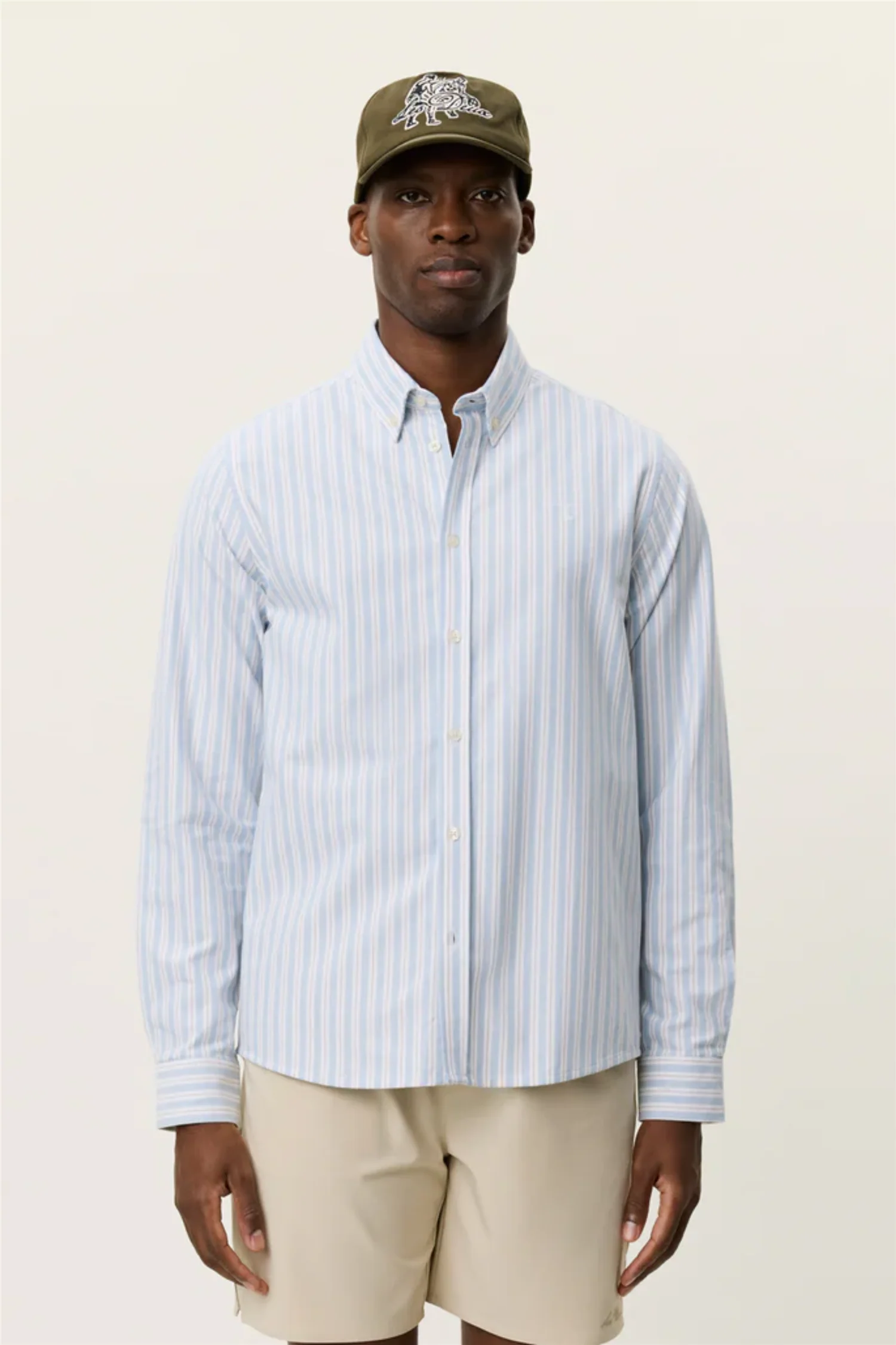 Konrad Striped Oxford Shirt Allure - Image 5