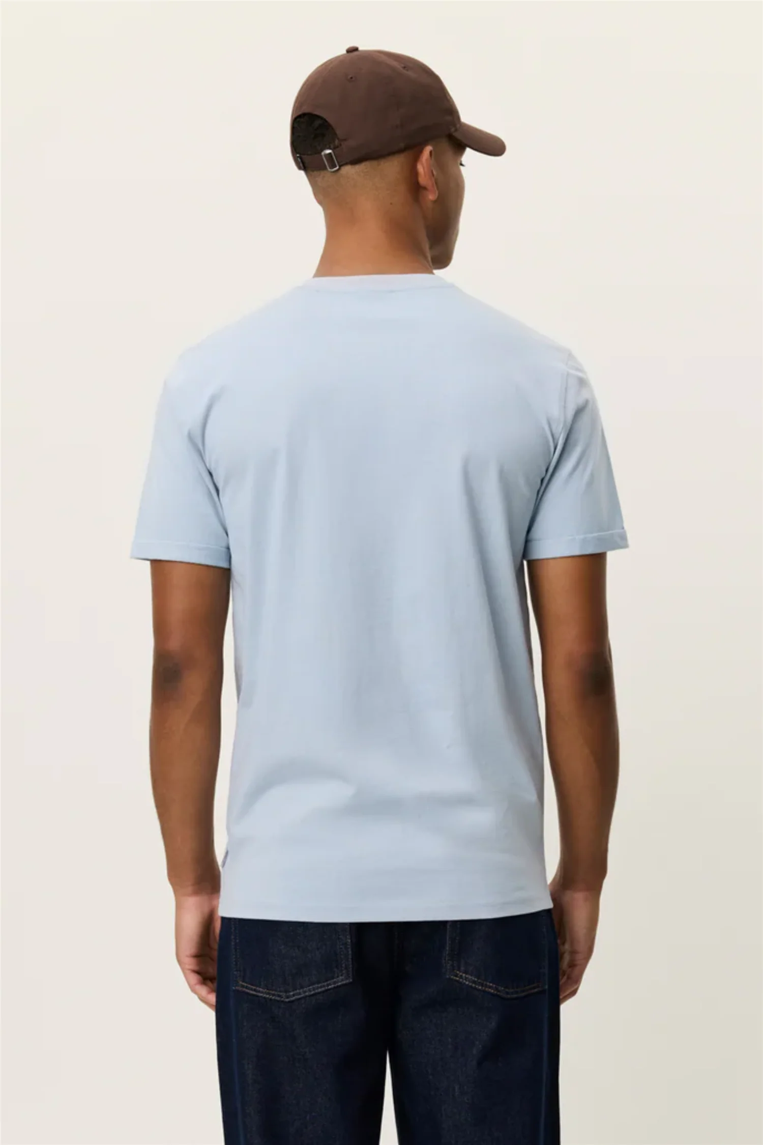 Nørregaard Contrast T-shirt Blue Fog - Image 6