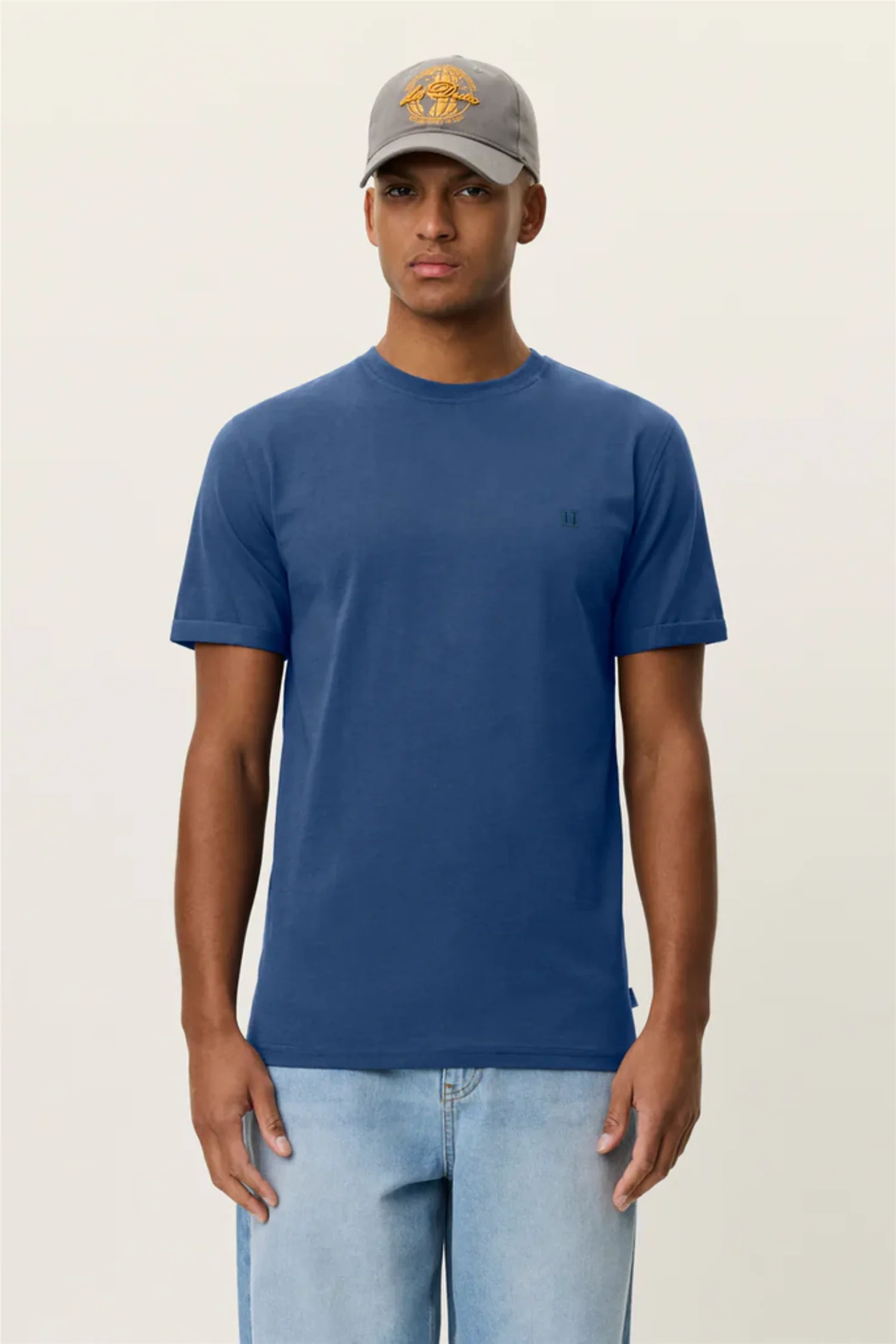 Nørregaard Contrast T-shirt Dark Denim Blue - Image 5