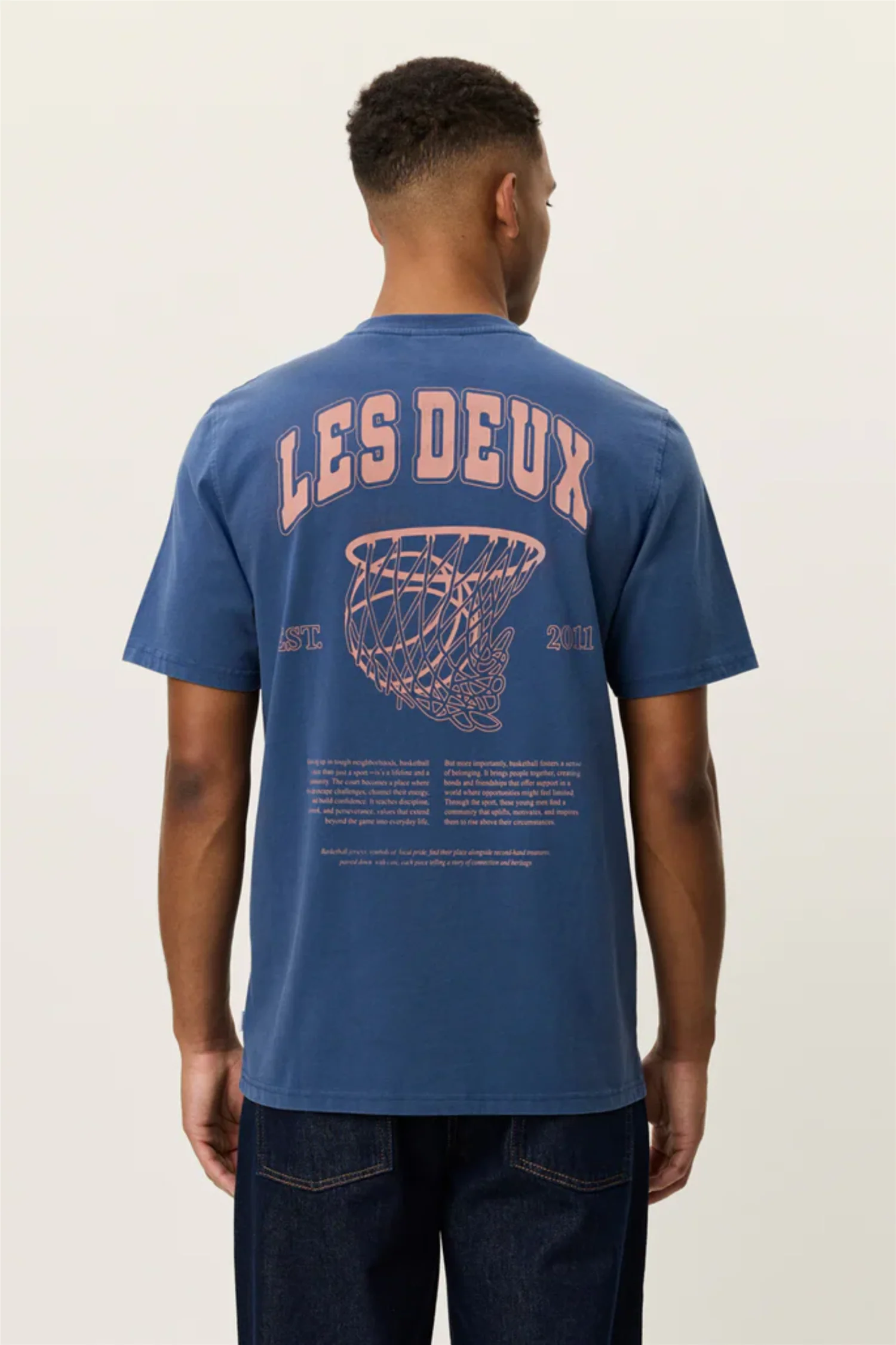 Brady Hoop T-shirt Dark Denim Blue - Image 6