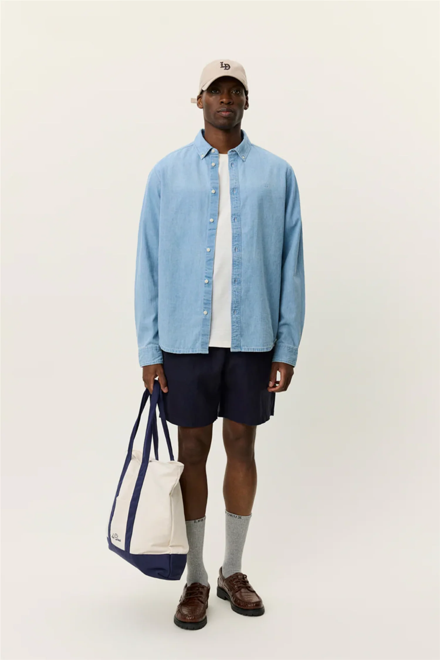 Konrad Denim Shirt Light Indigo Wash - Image 3