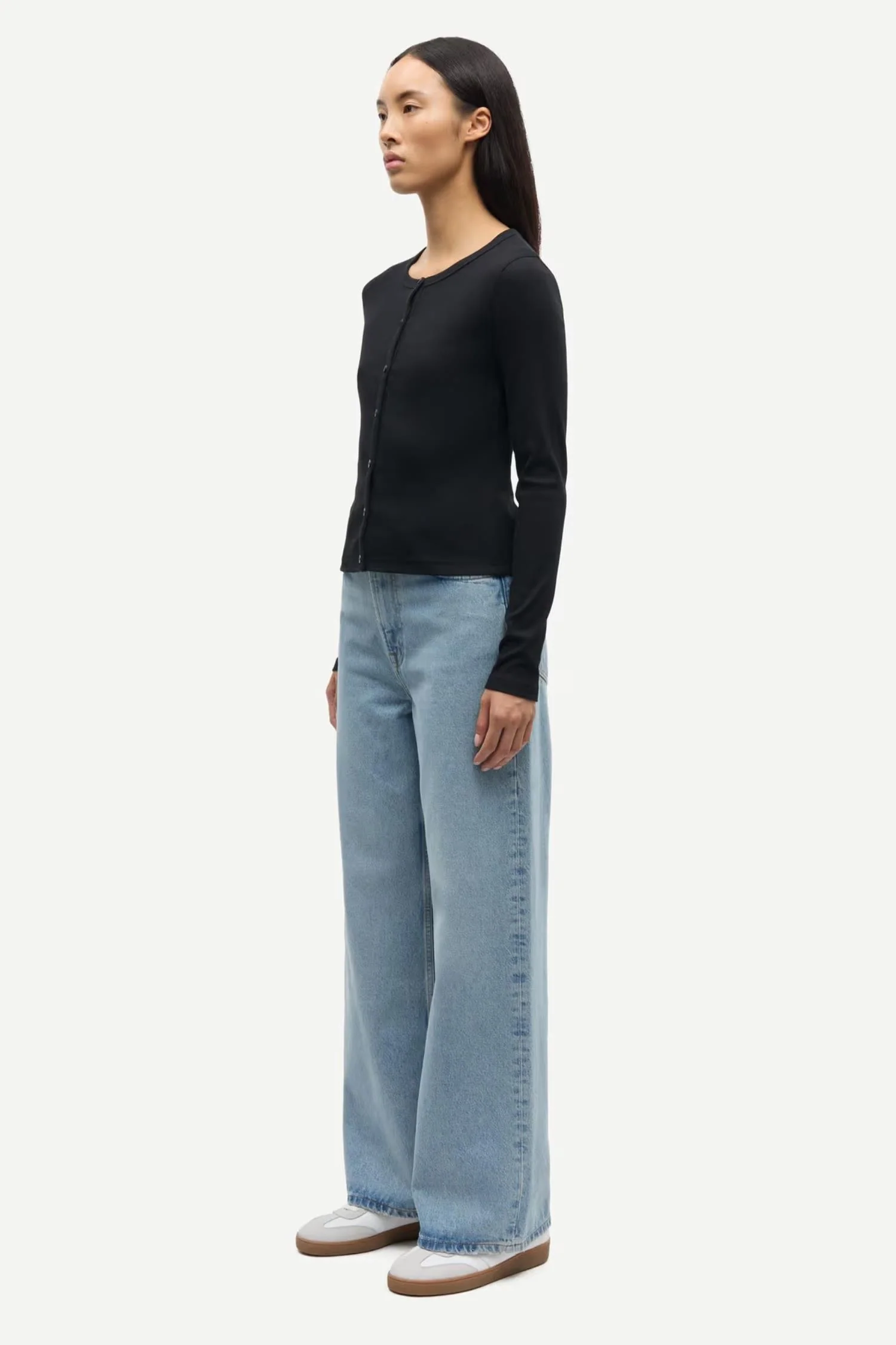Saalexo LS Cardigan 7542 - Black - Image 5