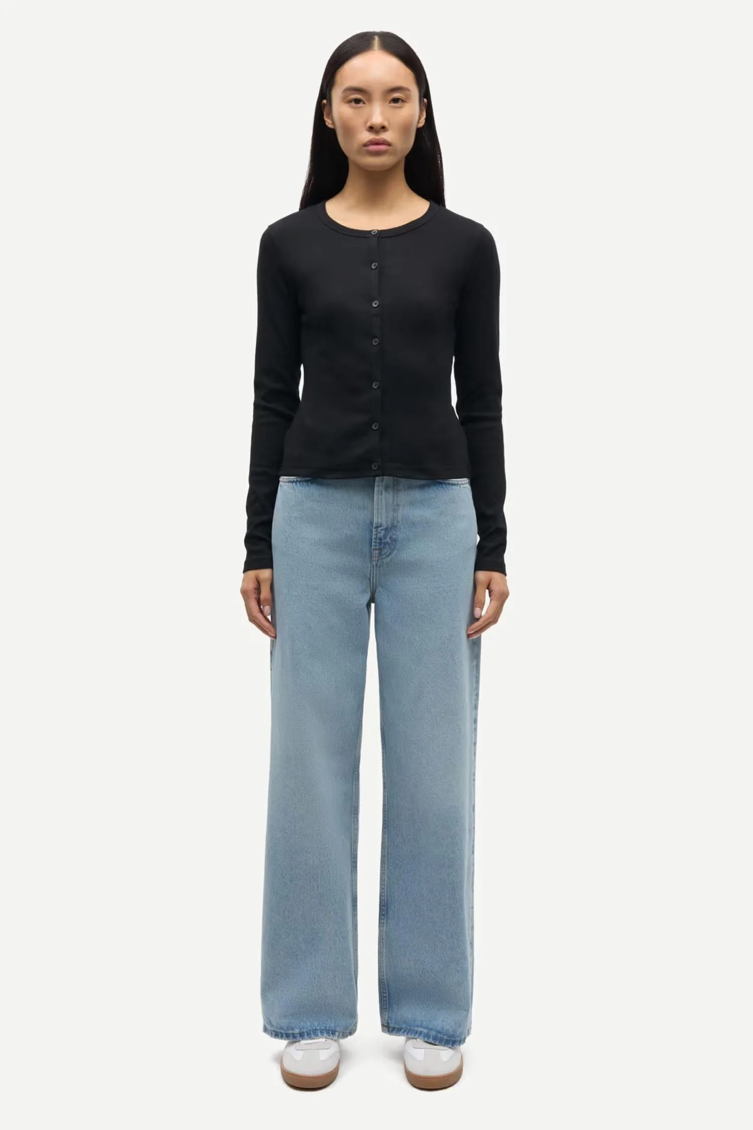 Saalexo LS Cardigan 7542 - Black - Image 6