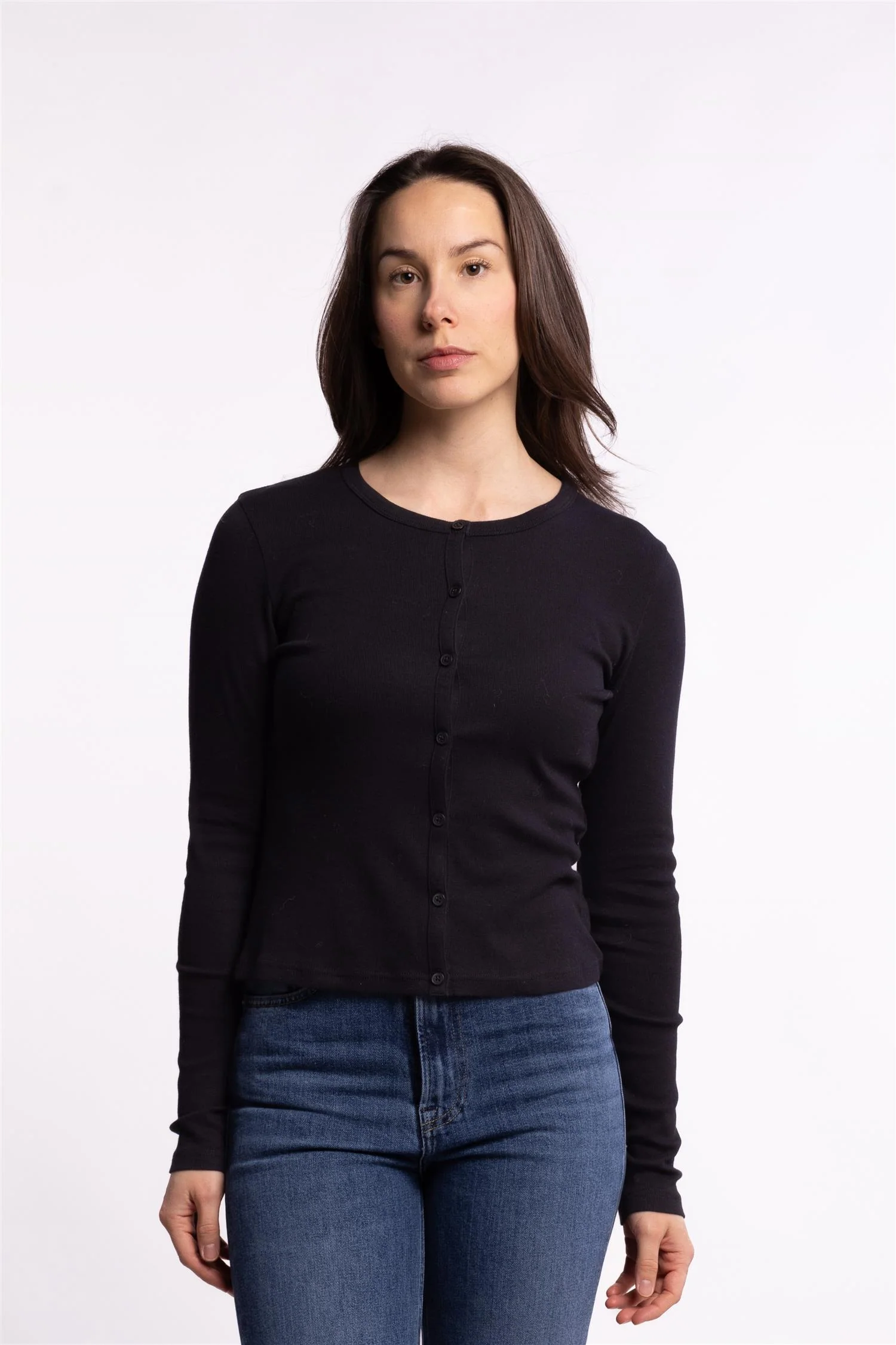 Saalexo LS Cardigan 7542 - Black - Image 7