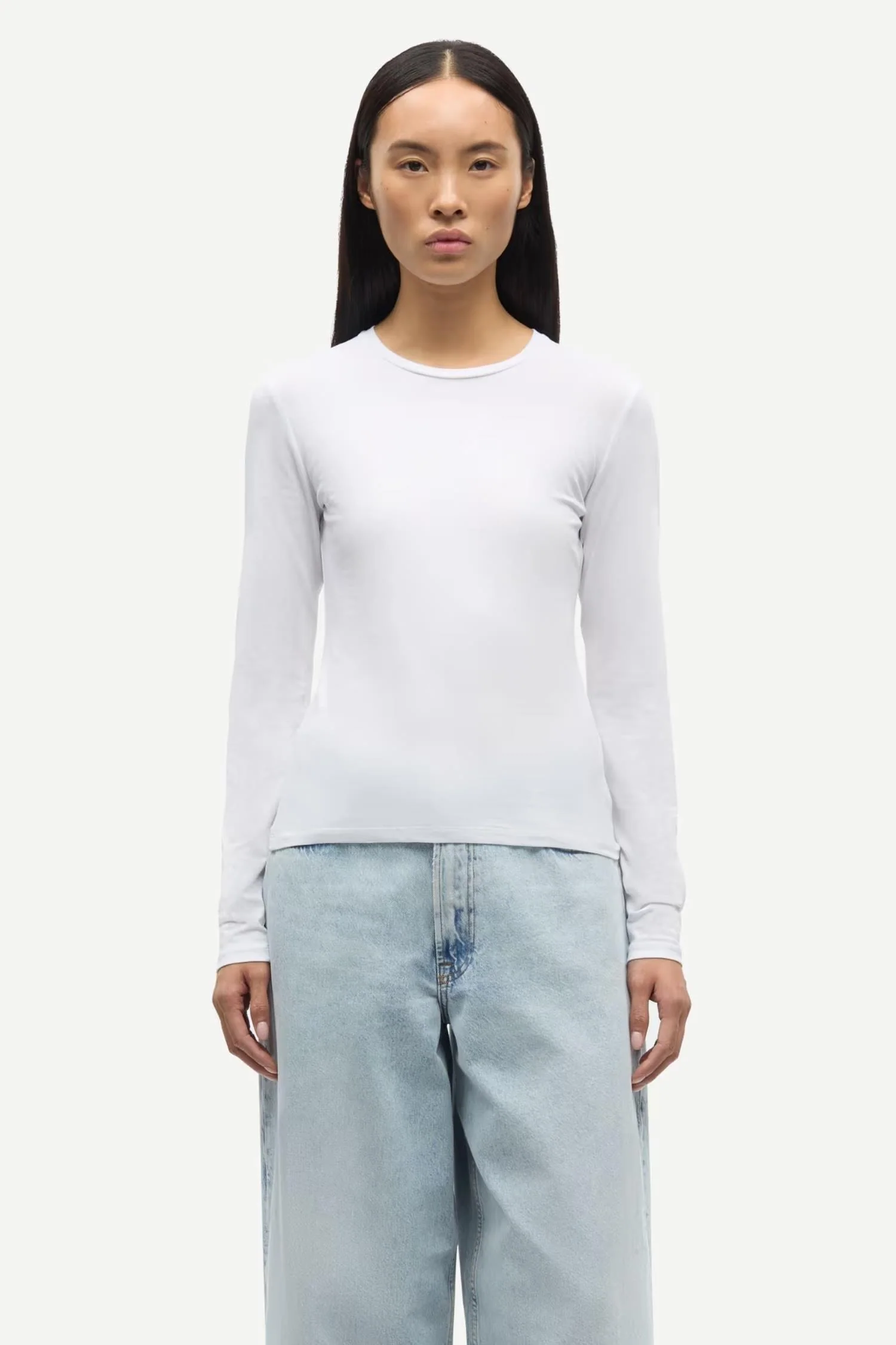 Saesme LS T-Shirt 16122- White - Image 2