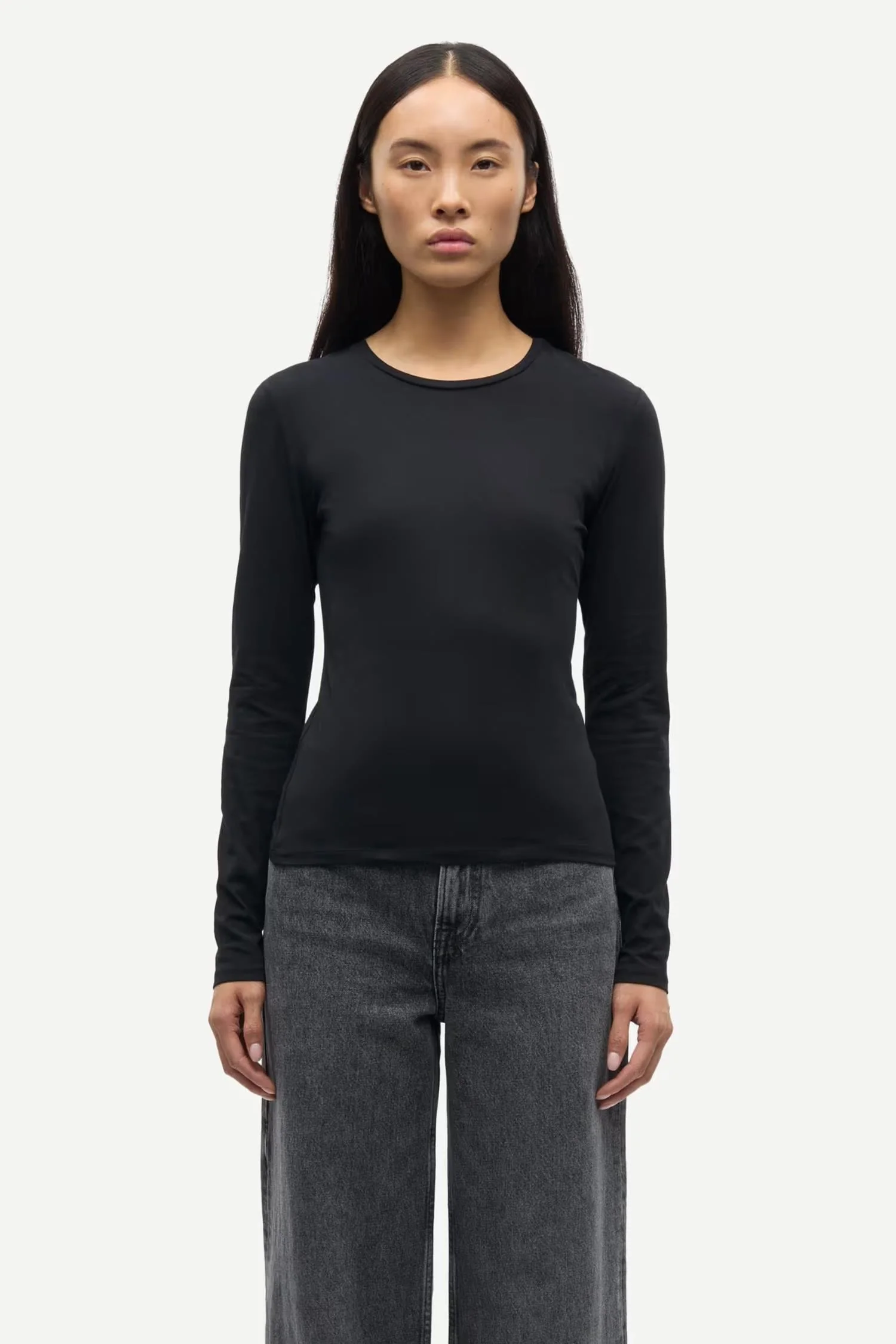 Saesme LS T-Shirt 16122-Black - Image 2