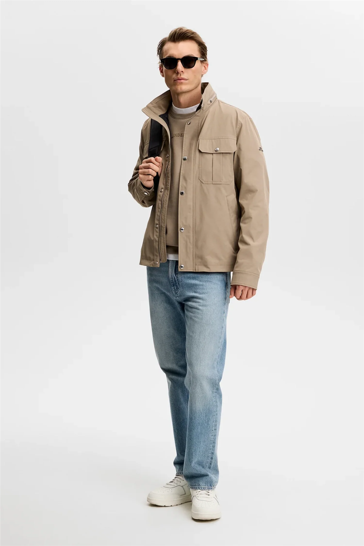 Bailey Recy Poly Jacket Brindle - Image 4