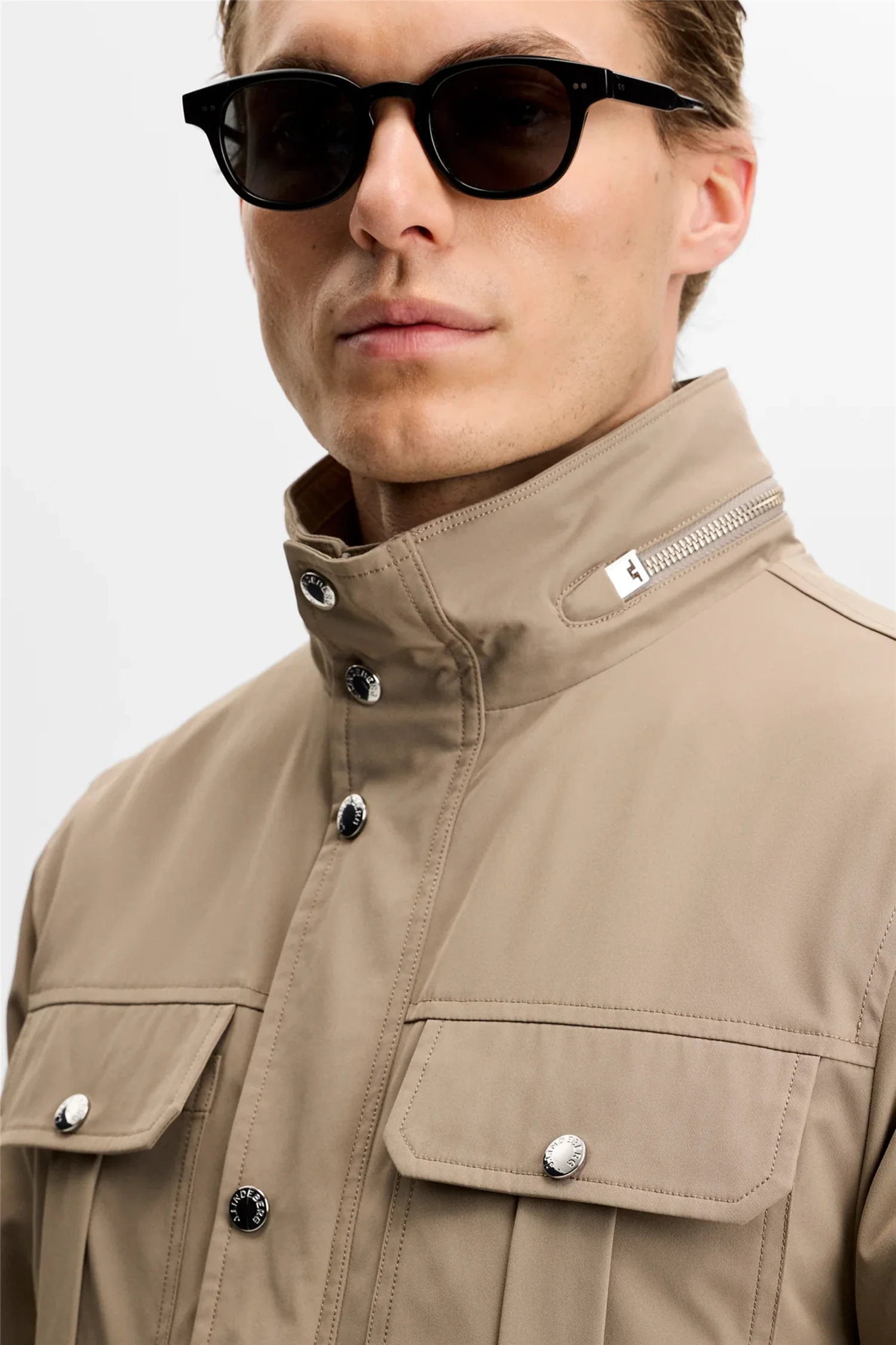 Bailey Recy Poly Jacket Brindle - Image 6