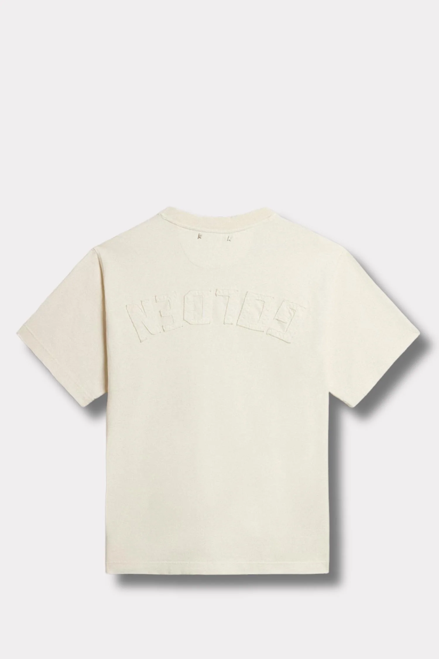 Relaxed Fit T-Shirt Logo Patch- Heritage White - Image 2