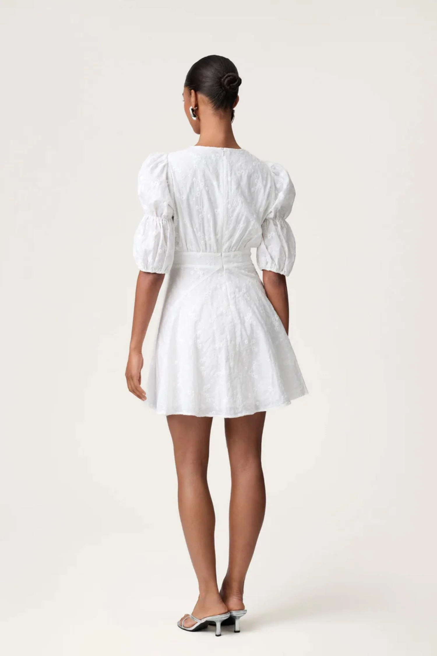 Sicily Dress- White Embroidery - Image 2