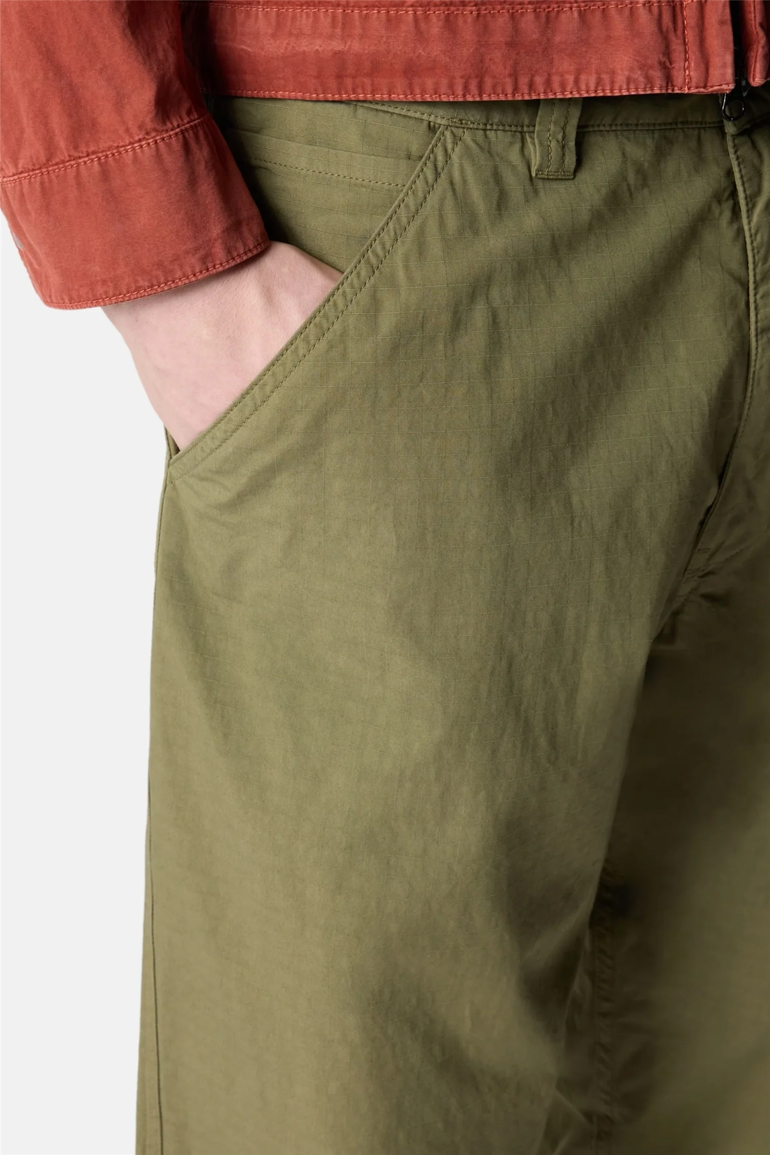 3100008 Relaxed-fit Chino Trousers With Pockets Military Green - Image 5