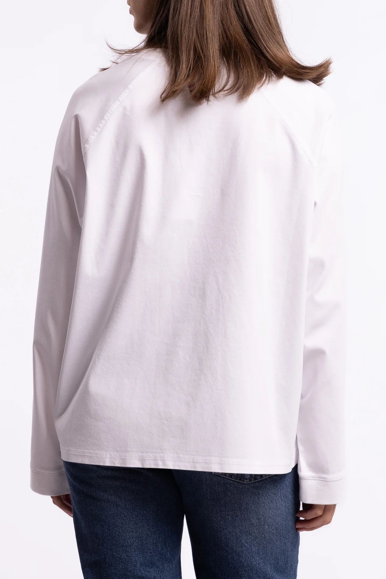 Thelma LS Cotton Tee- White - Image 4