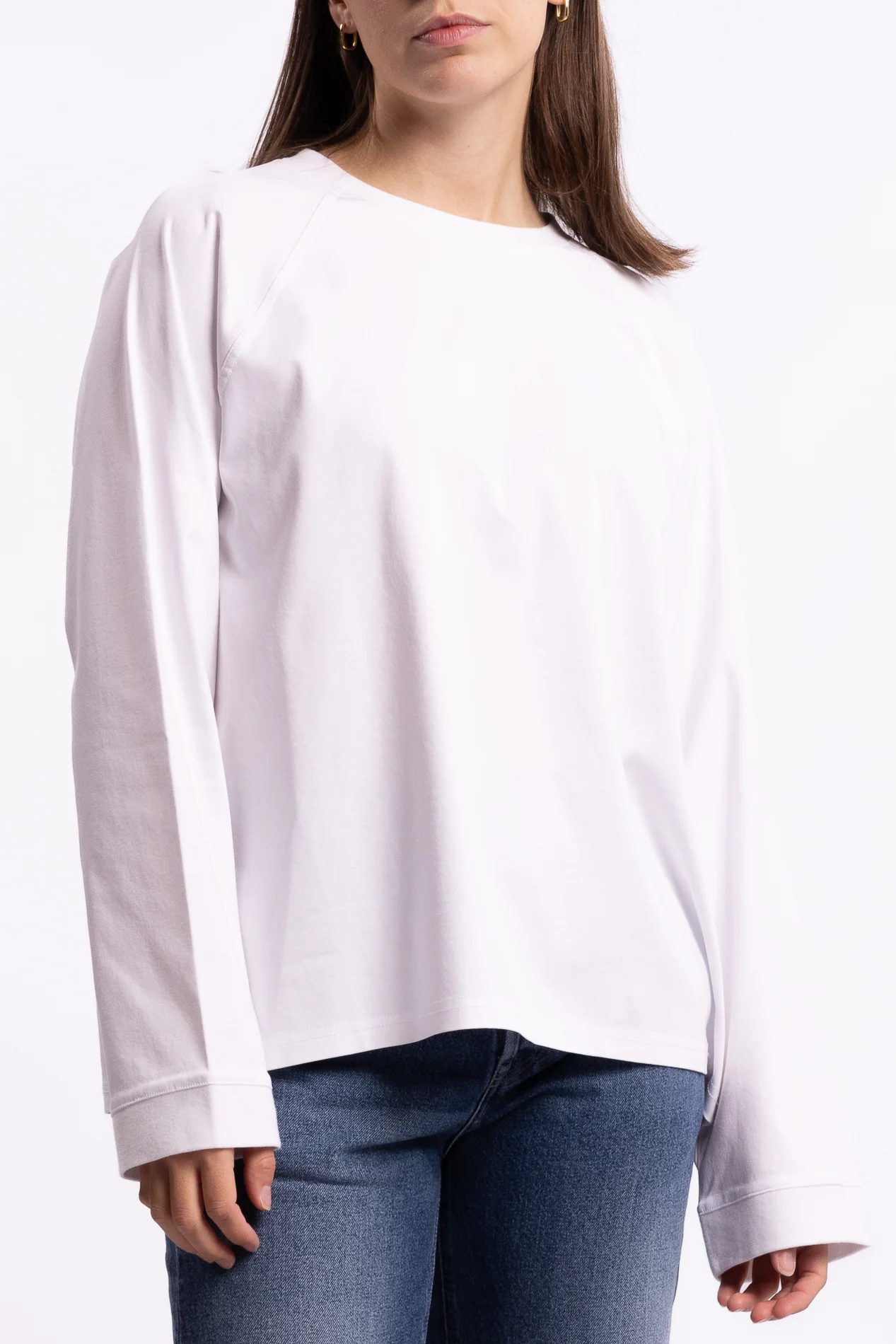 Thelma LS Cotton Tee- White - Image 6