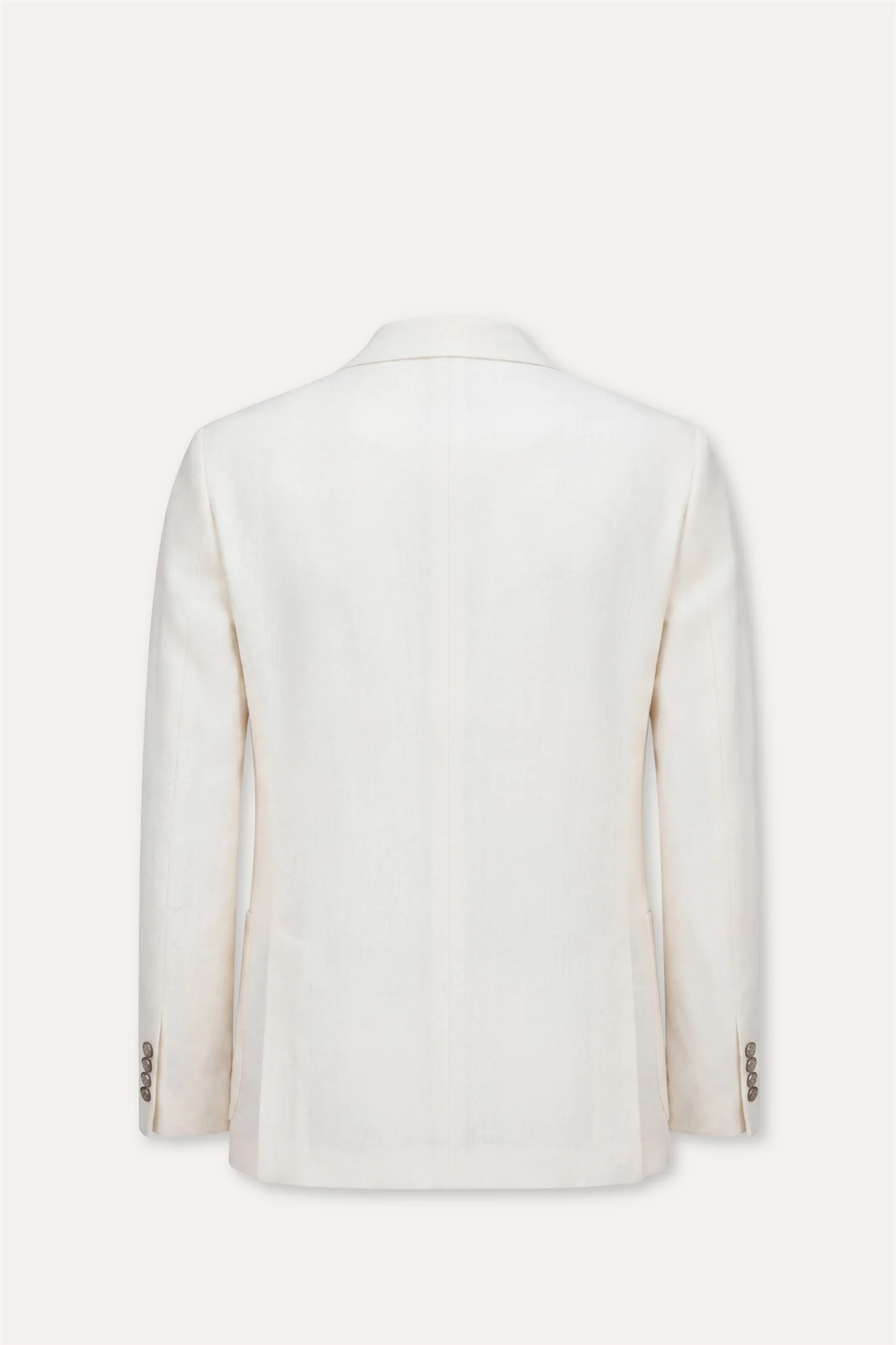 Cotton Slim Fit Blazer White - Image 2