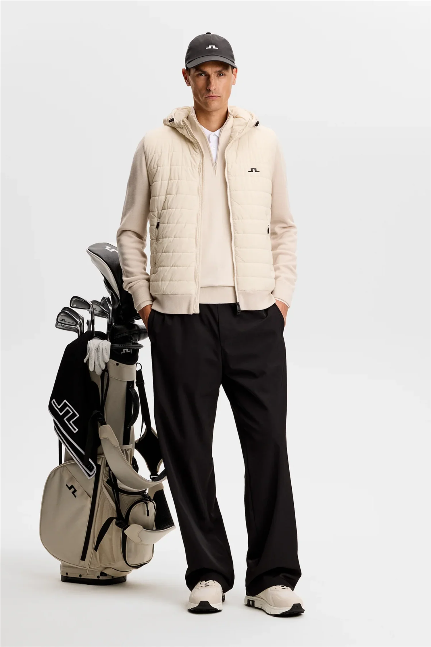 Ebbe Hybrid Knit Hoodie Moonbeam - Image 4