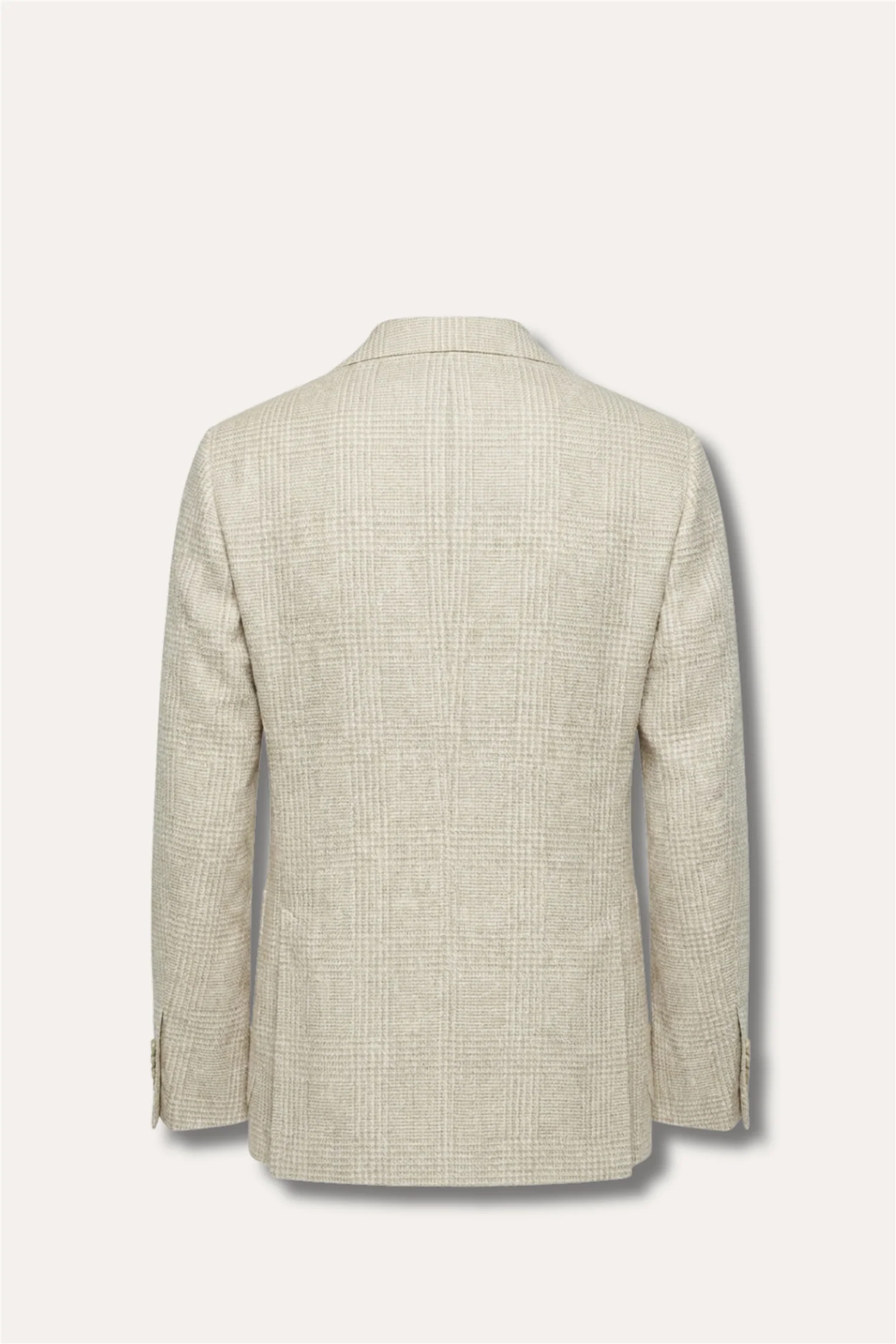 Linen/Silk Blazer Light Beige - Image 2