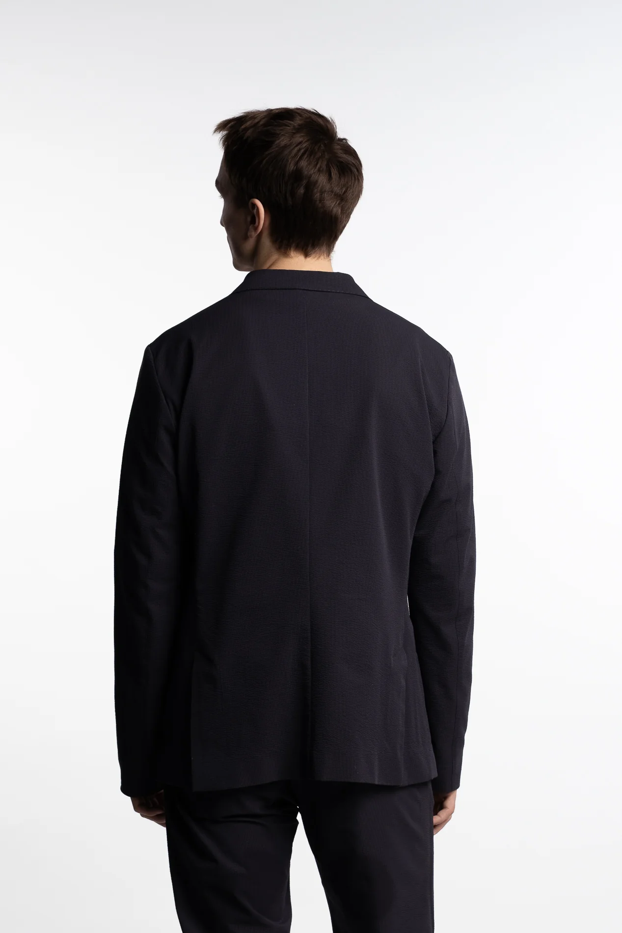 Seer-Crease Jacket Blue Navy - Image 2