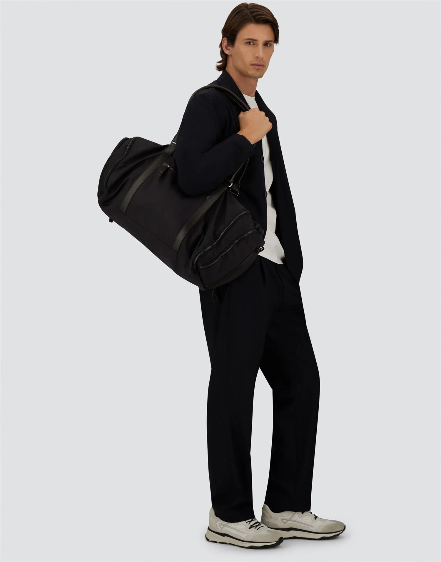 Light Stretch Wool Jacket Navy Blue - Image 5
