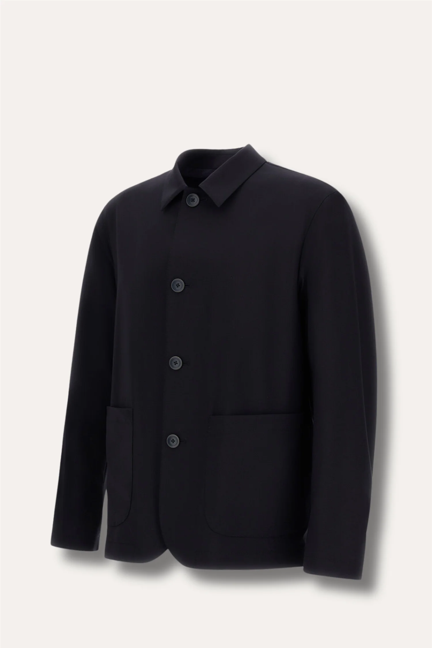 Light Stretch Wool Jacket Navy Blue - Image 7