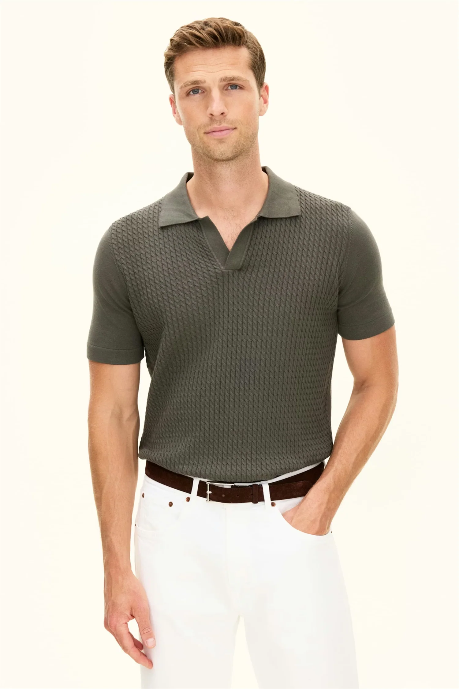 Alf Poloshirt S-S Nettle Green - Image 2