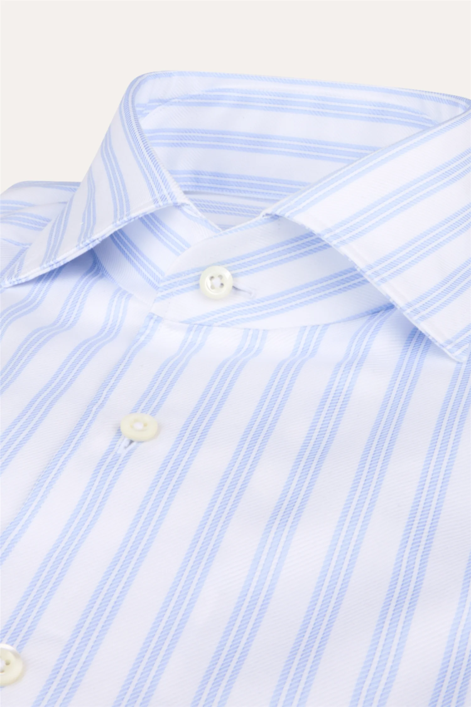 Slimline Shirt Light Blue Stripe - Image 2