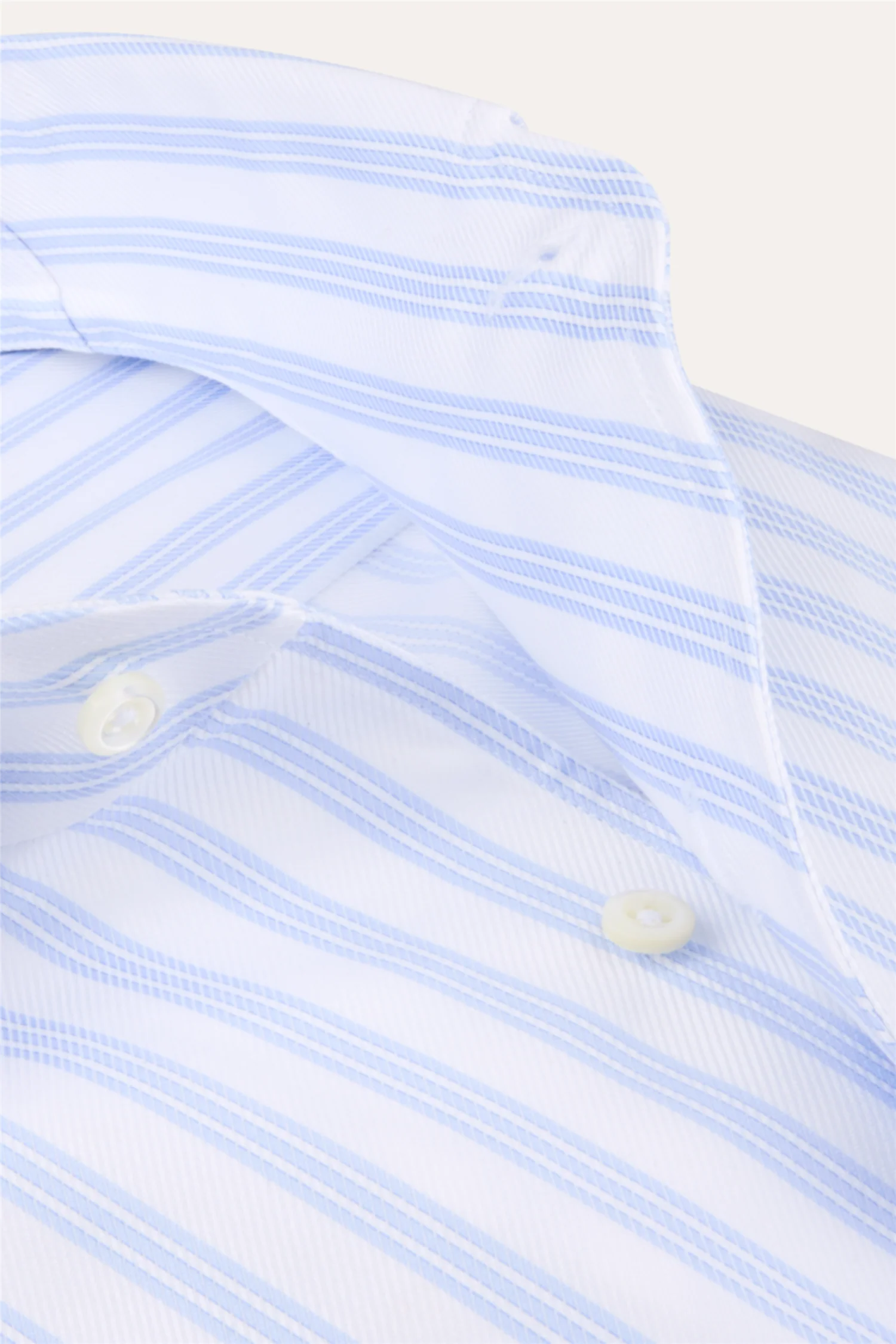 Slimline Shirt Light Blue Stripe - Image 3