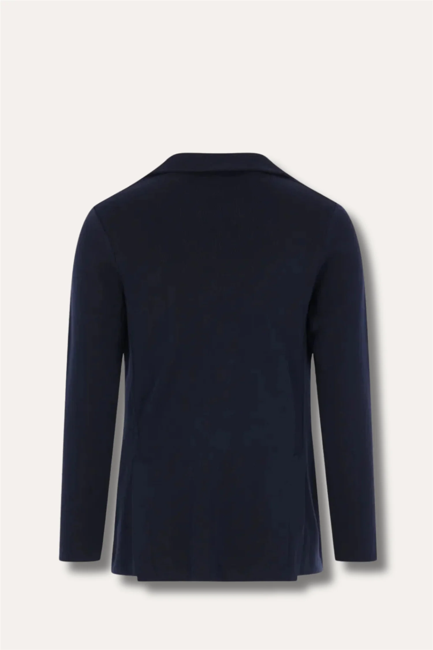 Knitted Cotton Jacket Navy - Image 2