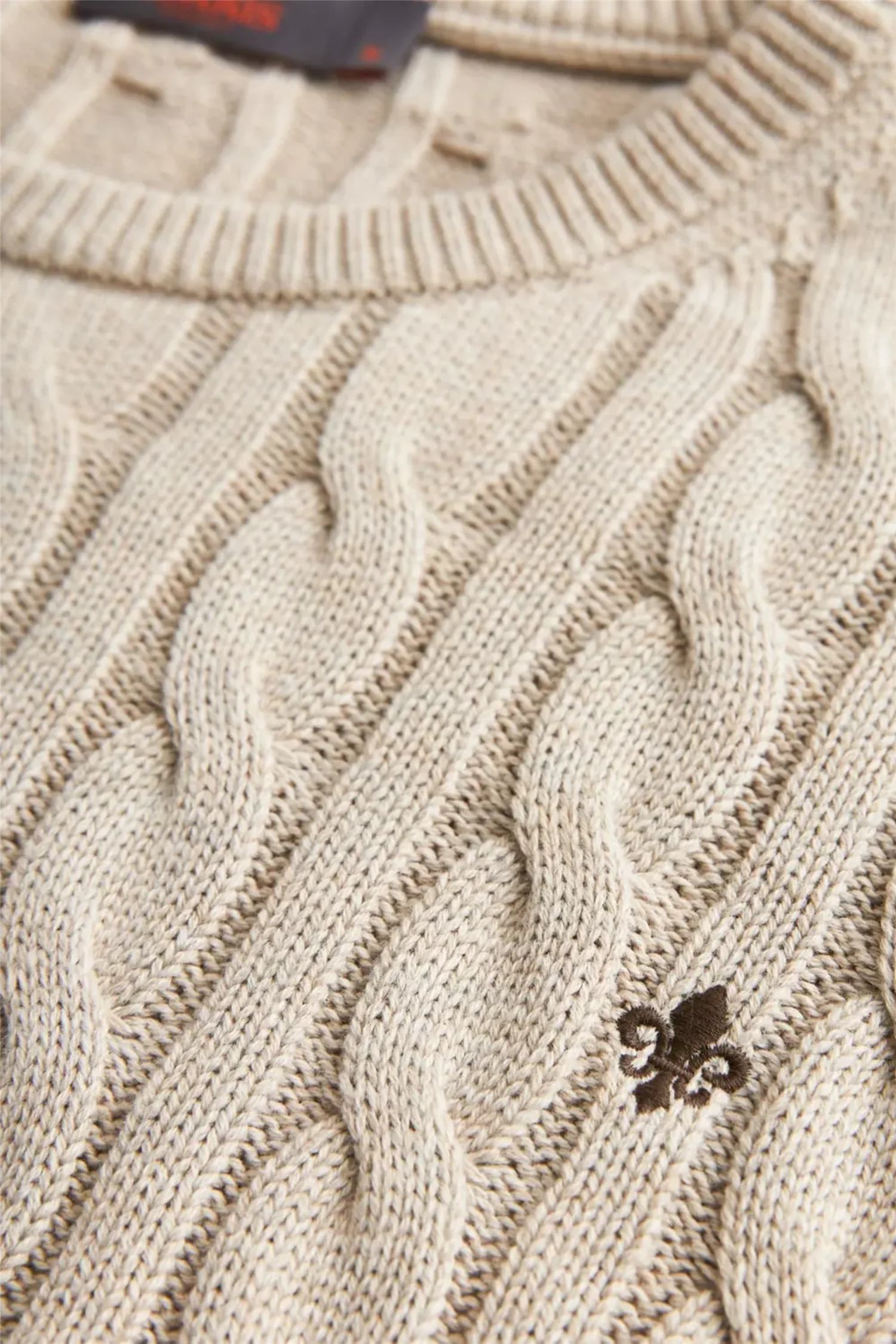 Ethan Cable Oneck Khaki - Image 4