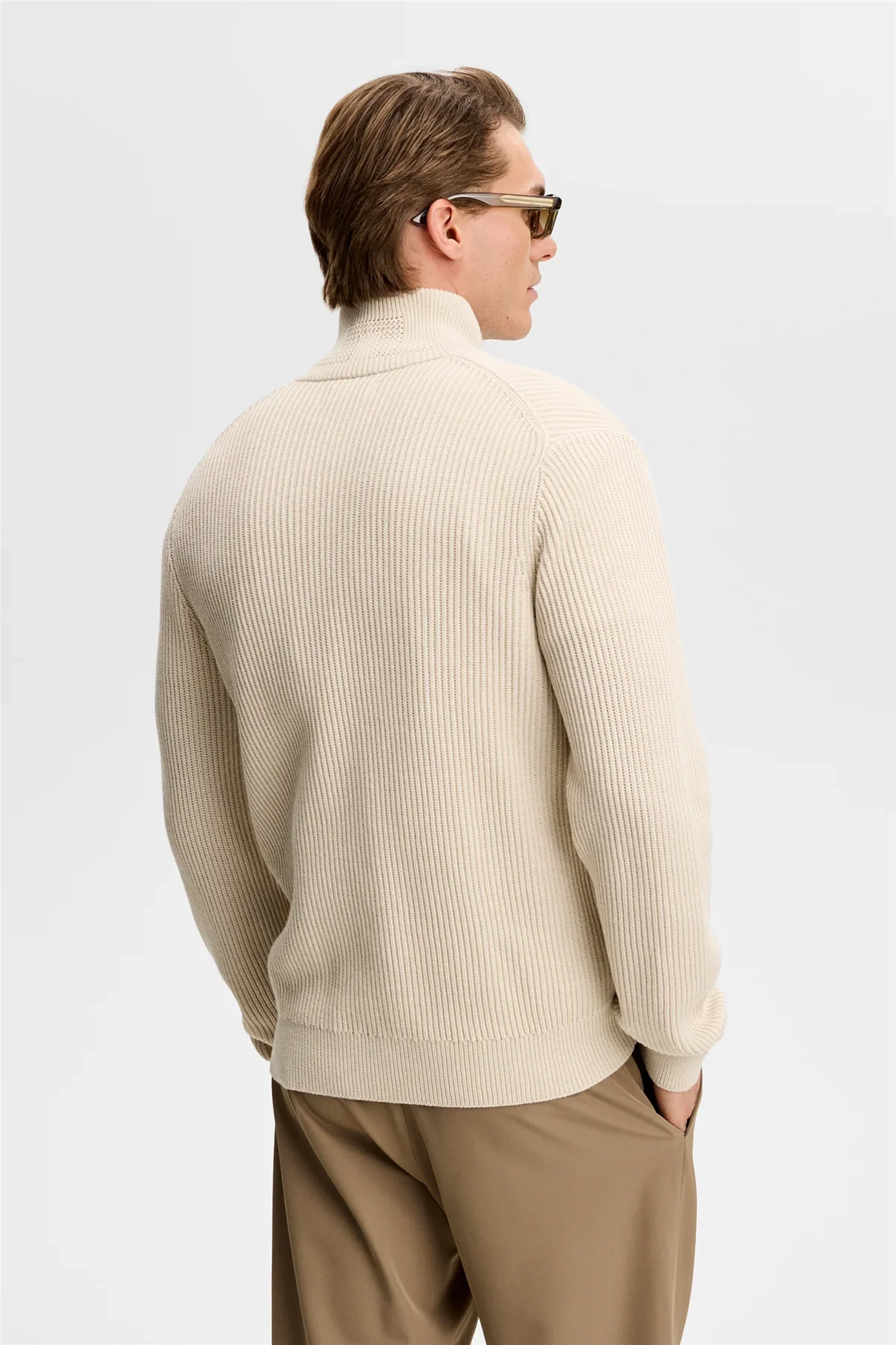 Alexis Full Zip Cardigan Moonbeam - Image 3