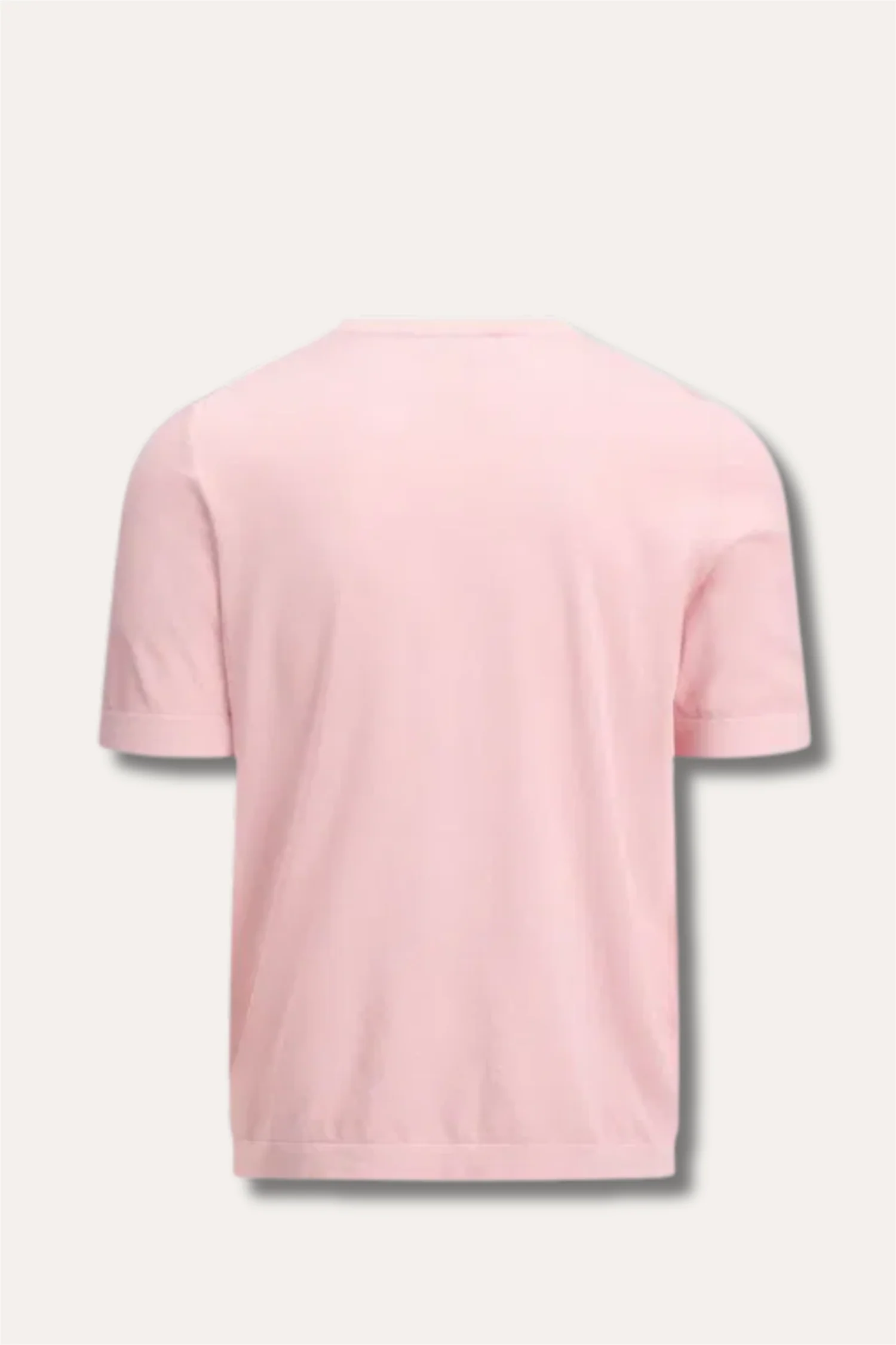 Crew Neck T-shirt Organic Cotton Pink - Image 2