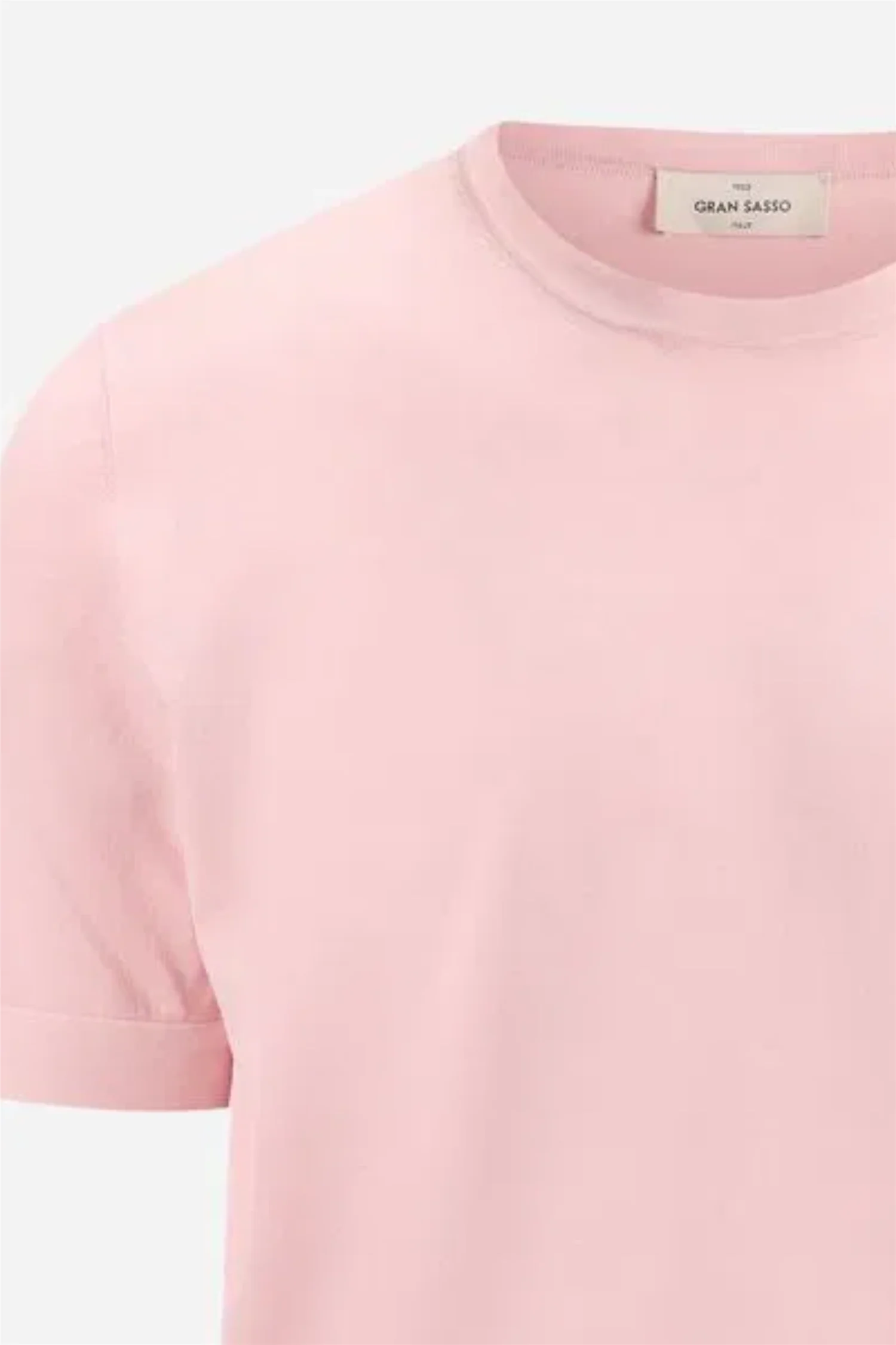 Crew Neck T-shirt Organic Cotton Pink - Image 4