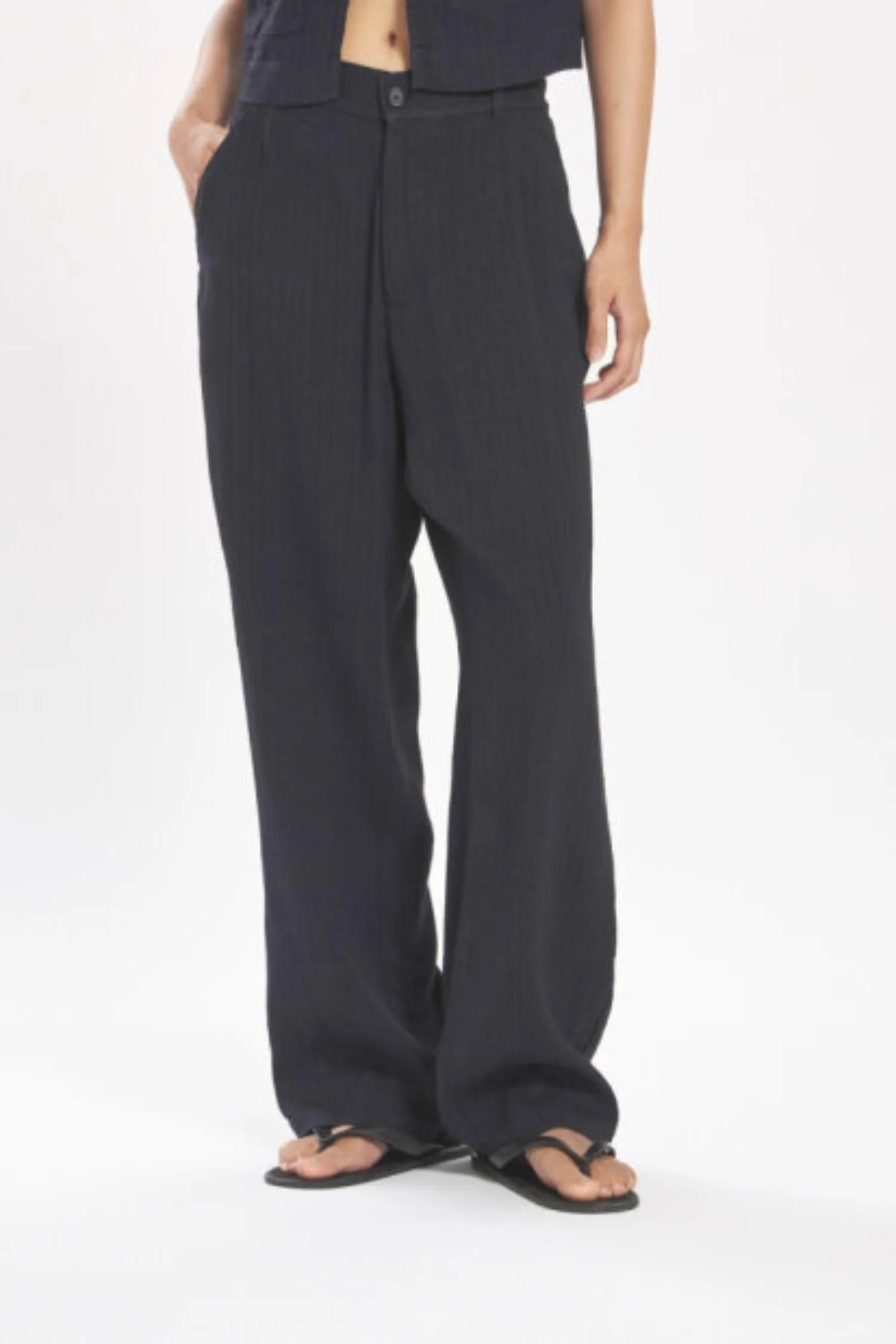 Trousers Ida Tendon- Navy - Image 2